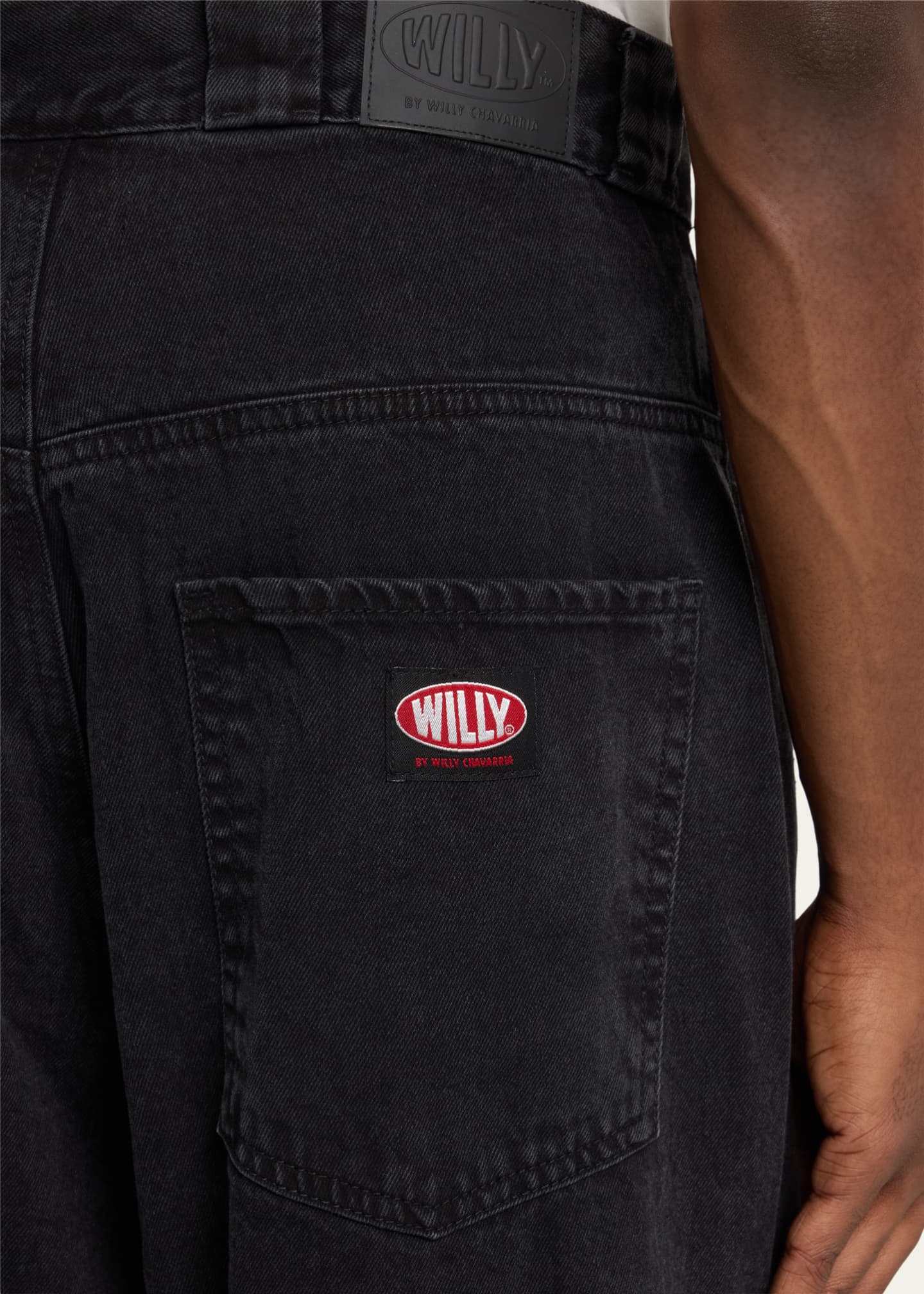 Willy Chavarria Men's Santee Alley Wide-Leg Jeans Image 5 of 5