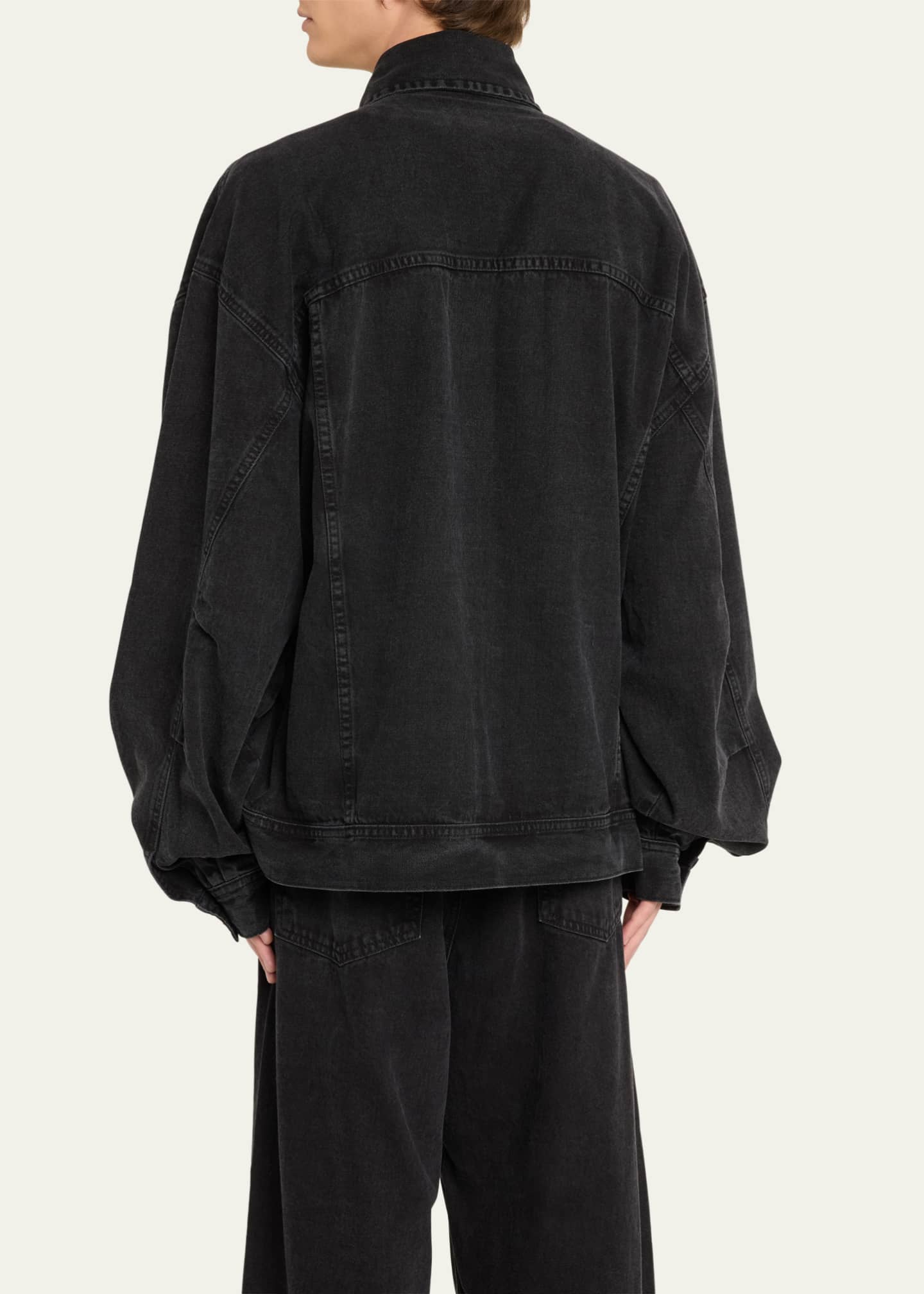 Willy Chavarria Men's Chachi Oversized Trucker Jacket - Bergdorf Goodman