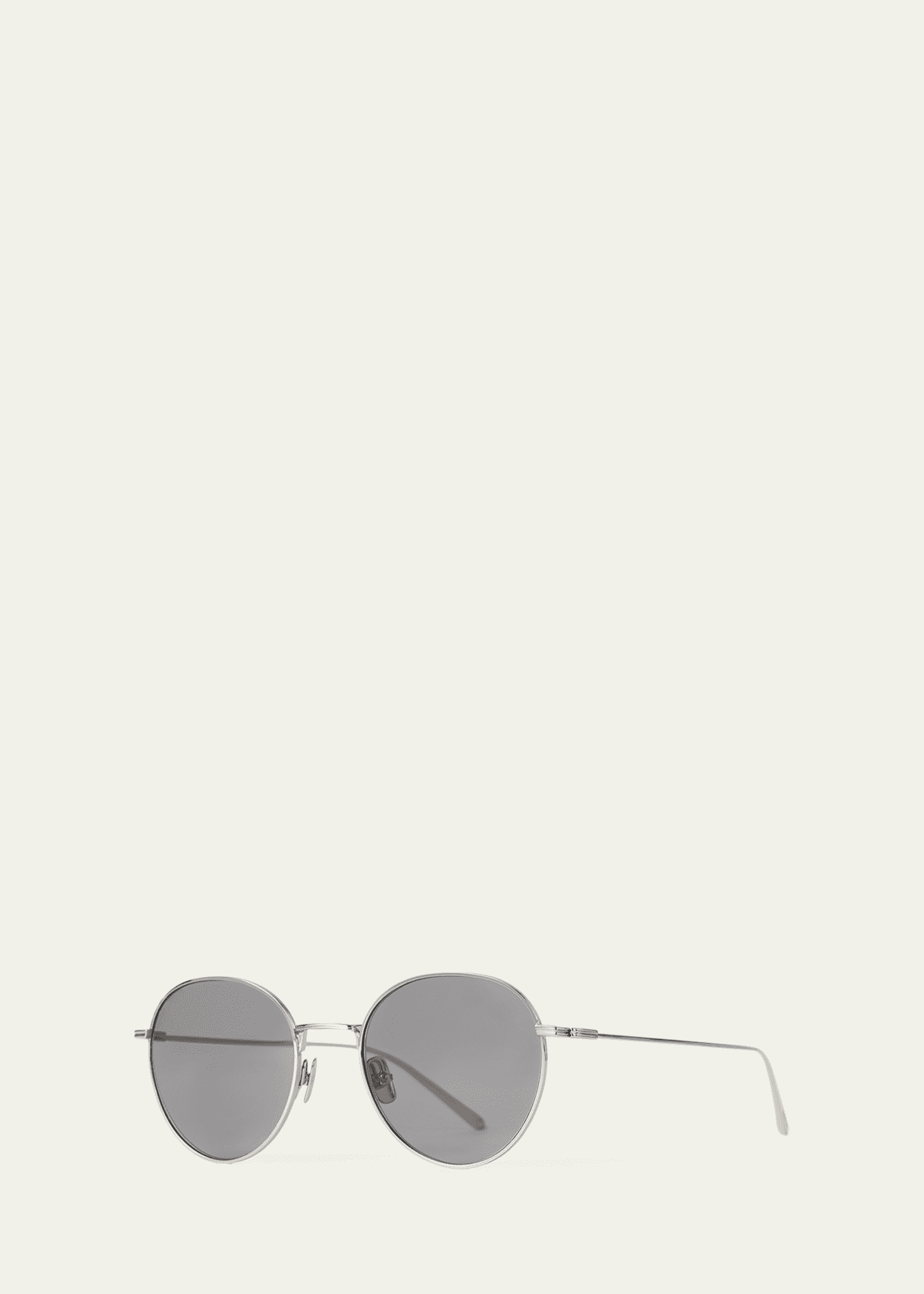 Toteme The Rounds Stainless Steel Round Sunglasses Image 2 of 3