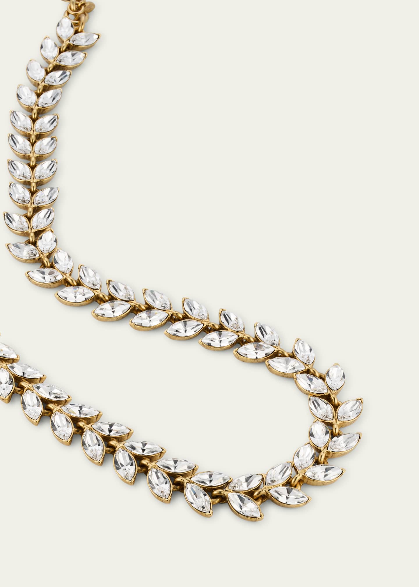 Crystal Leaf Necklace