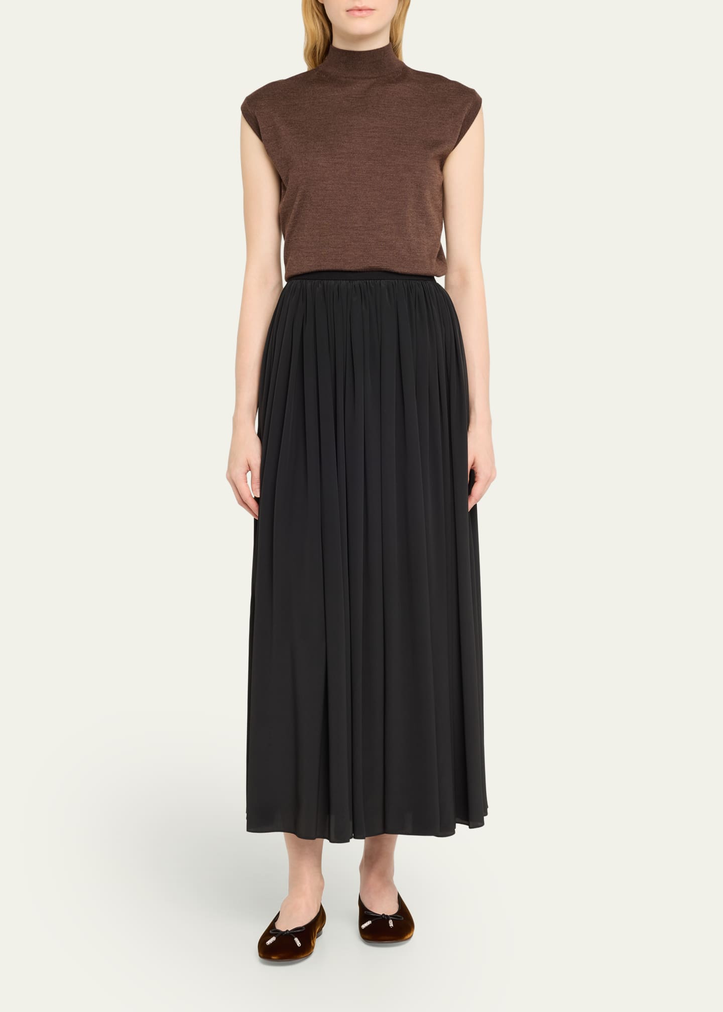 Giuseppe Zanotti Veronica Crystal Bow Ballerina Flats - Bergdorf Goodman