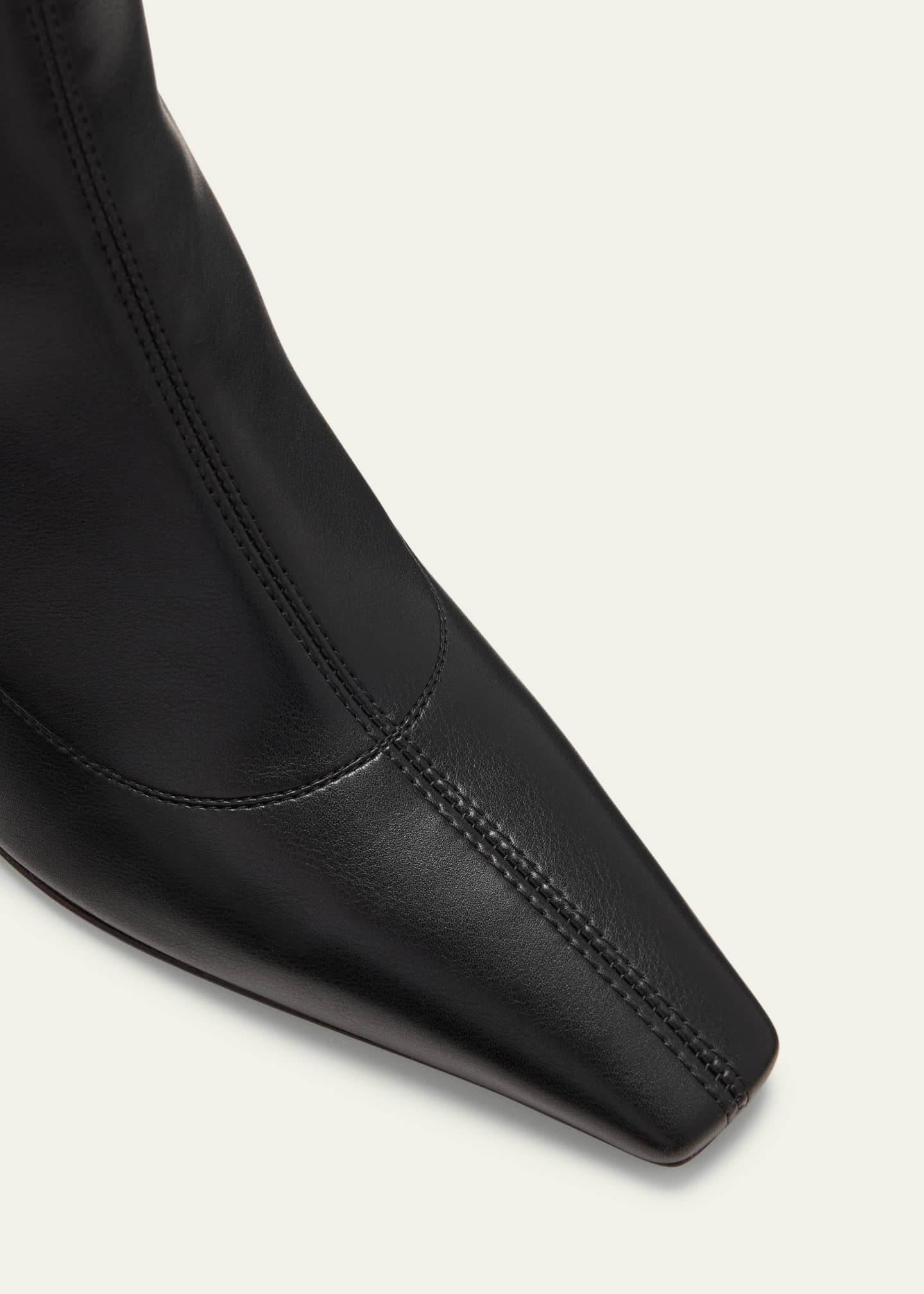 Giuseppe Zanotti Barbaro Stretch Leather Ankle Booties Image 3 of 4