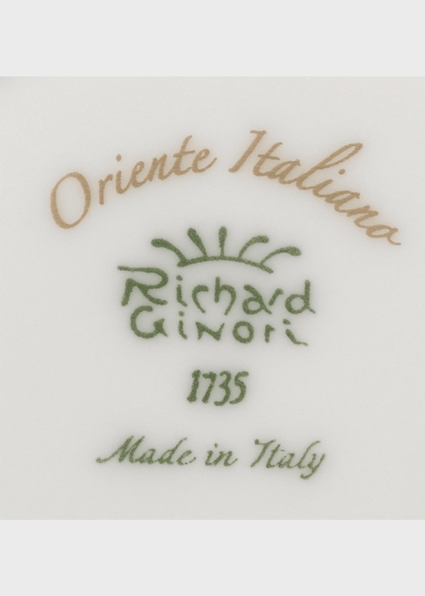 GINORI 1735 Oriente Italiano Gold Coffee Saucer, Rubrum Image 2 of 2