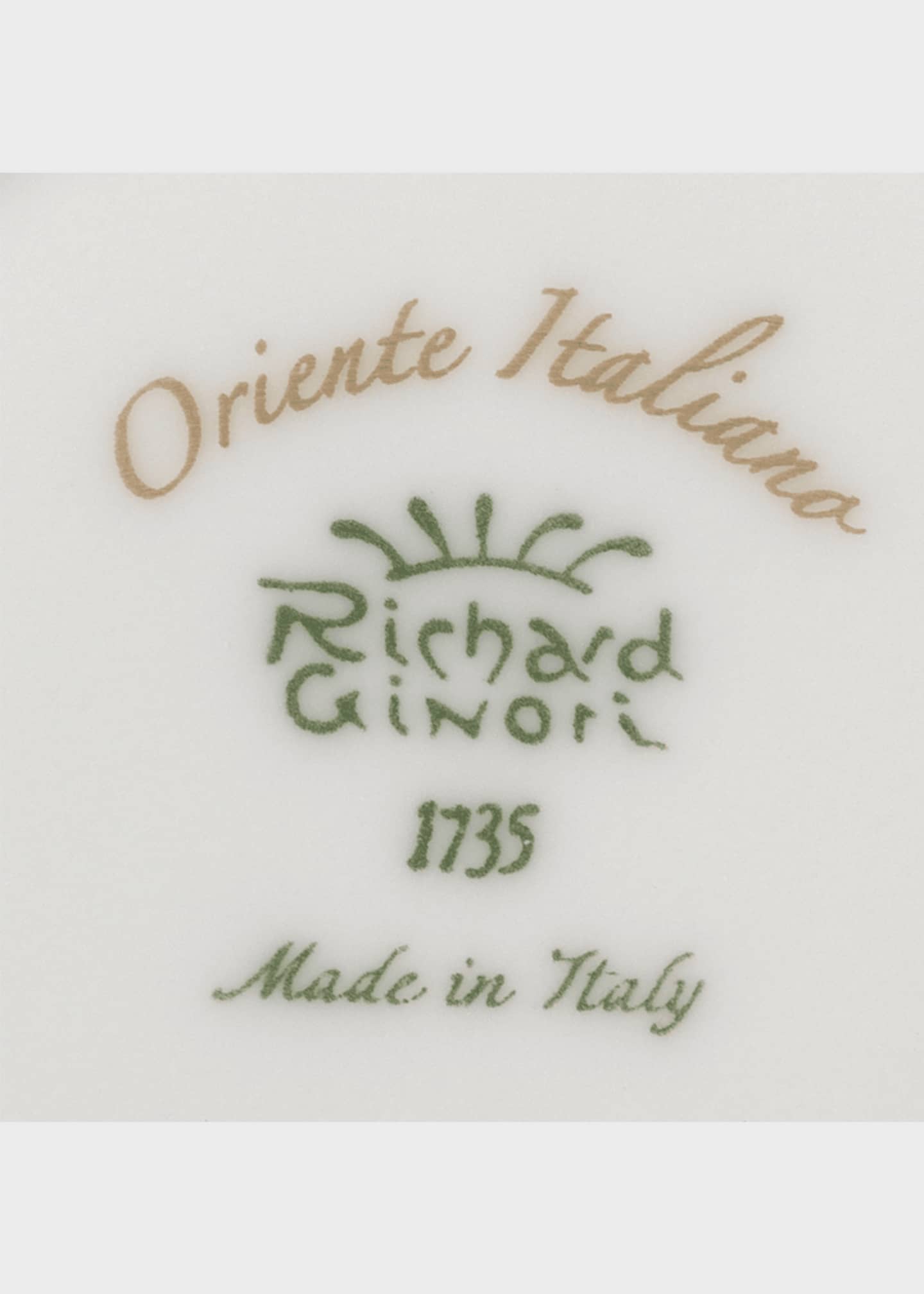 GINORI 1735 Oriente Italiano Gold Coffee Cup, Rubrum Image 2 of 2