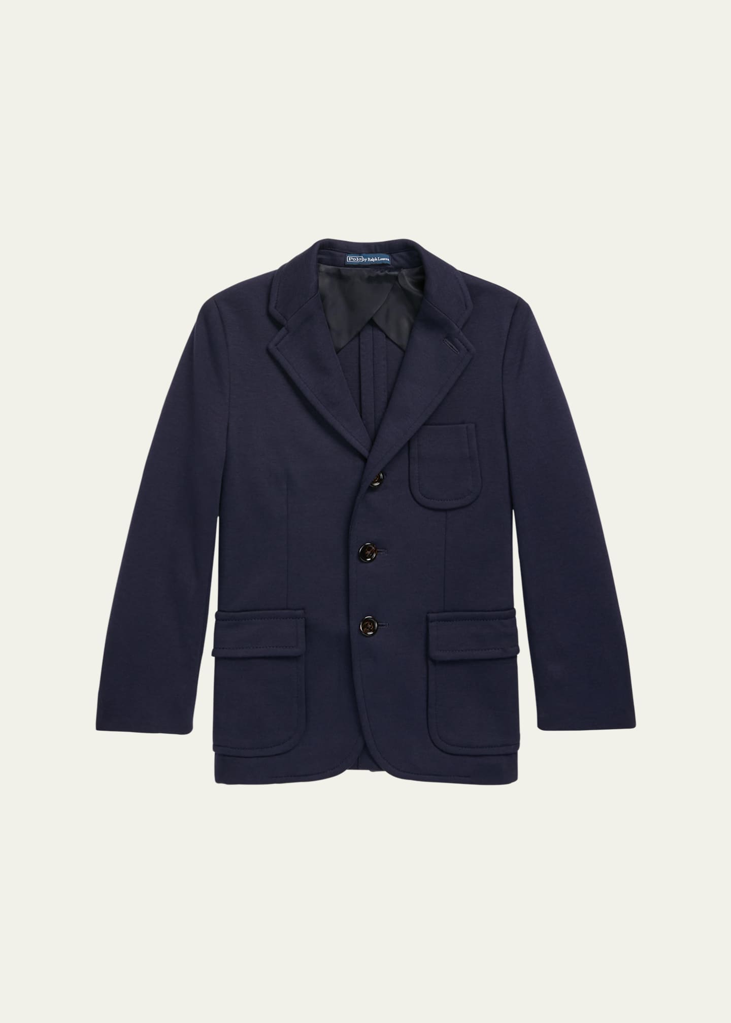 Ralph Lauren Childrenswear Boy's Tailored Interlock Sport Coat, Size 8-16 Image 1 of 2