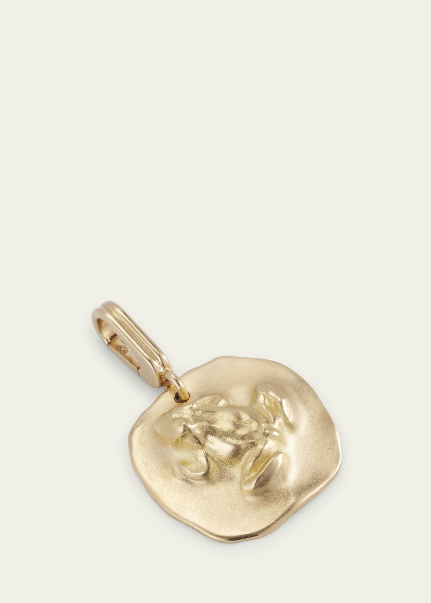 Mellerio 18K Yellow Gold Frog Medal Charm Image 5 of 6