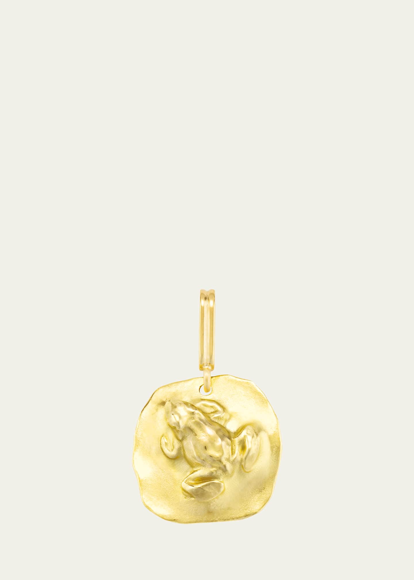 Mellerio 18K Yellow Gold Frog Medal Charm Image 1 of 6