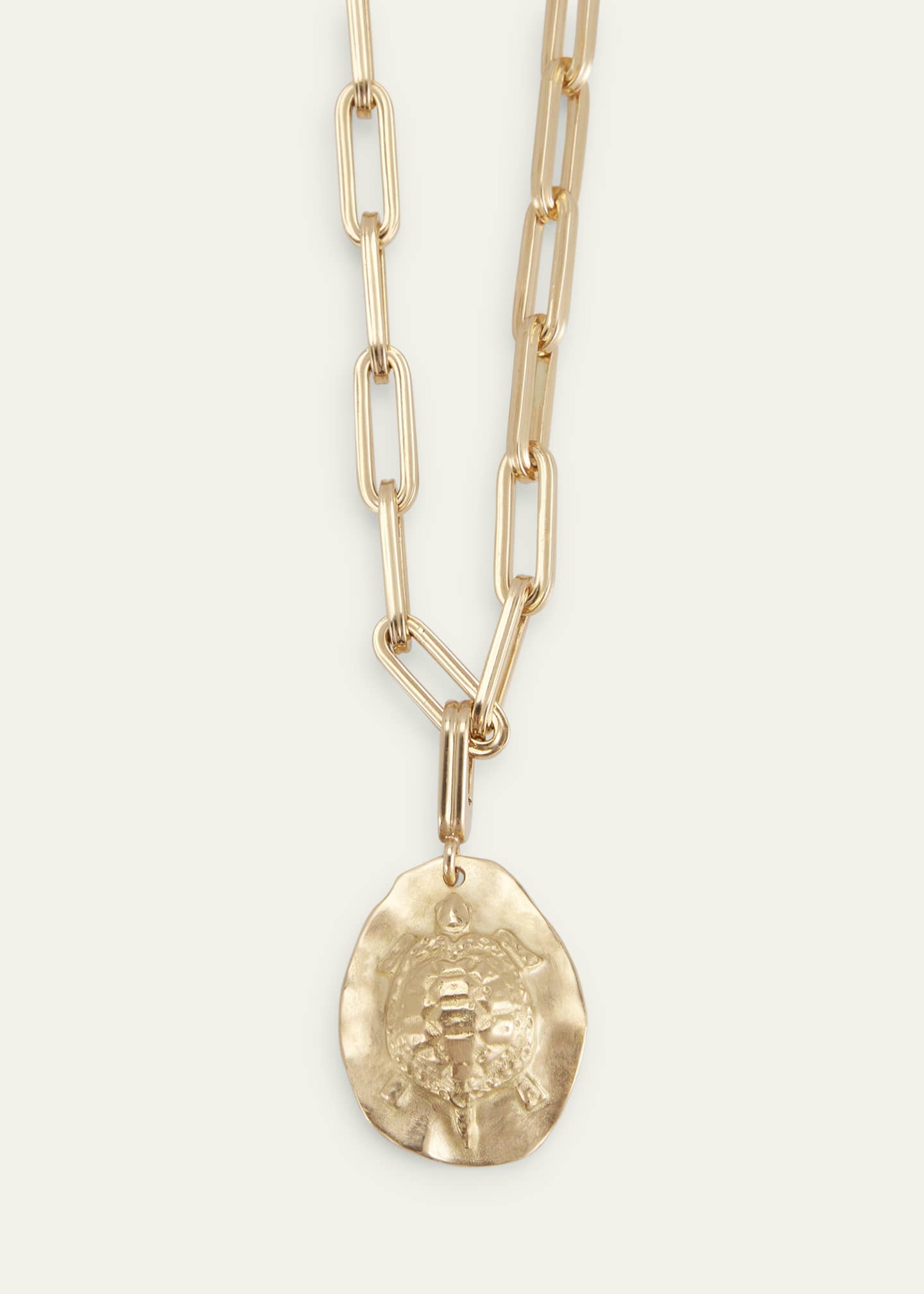 Mellerio 18K Yellow Gold Turtle Medal Charm Image 4 of 6