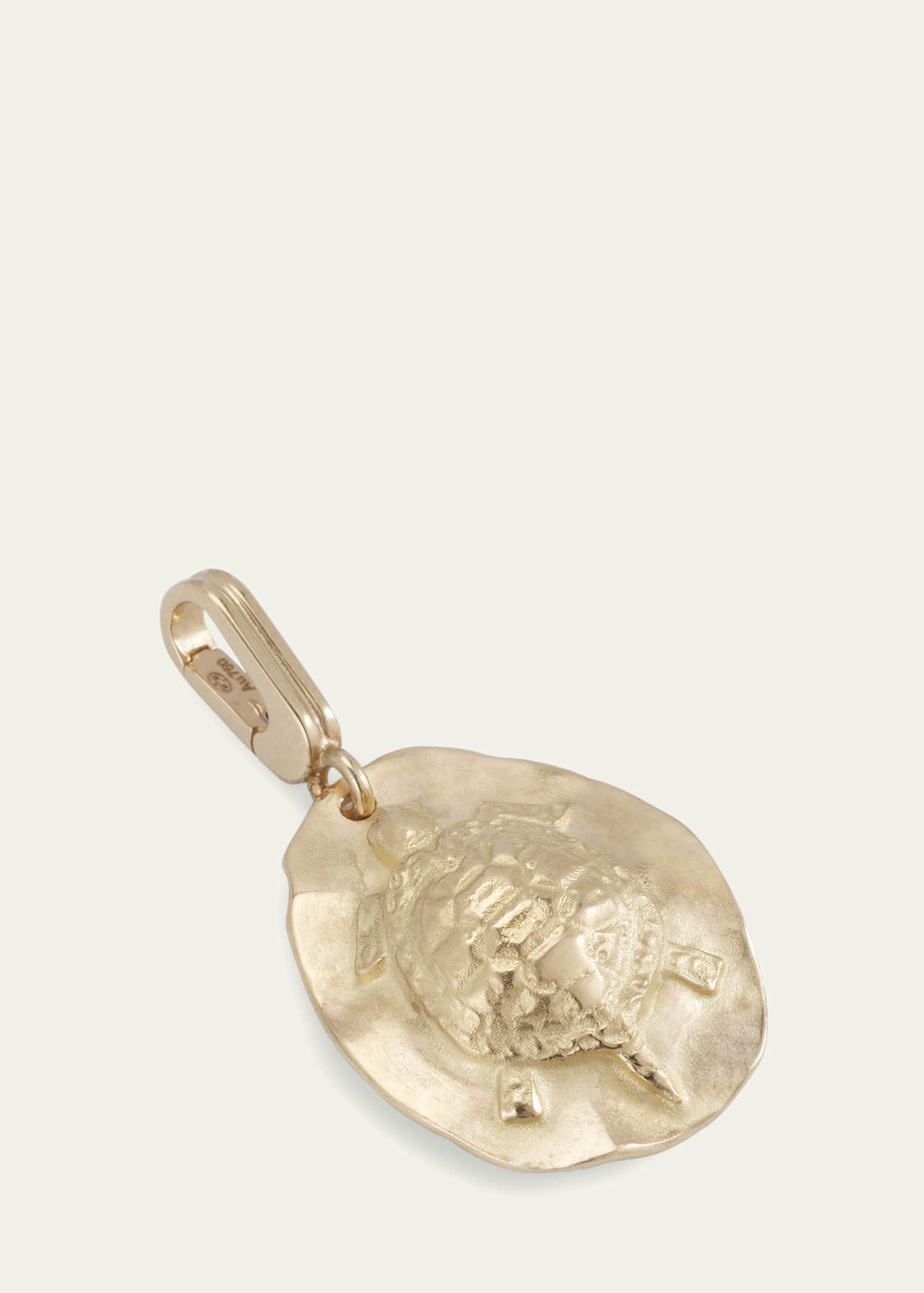 Mellerio 18K Yellow Gold Turtle Medal Charm Image 5 of 6