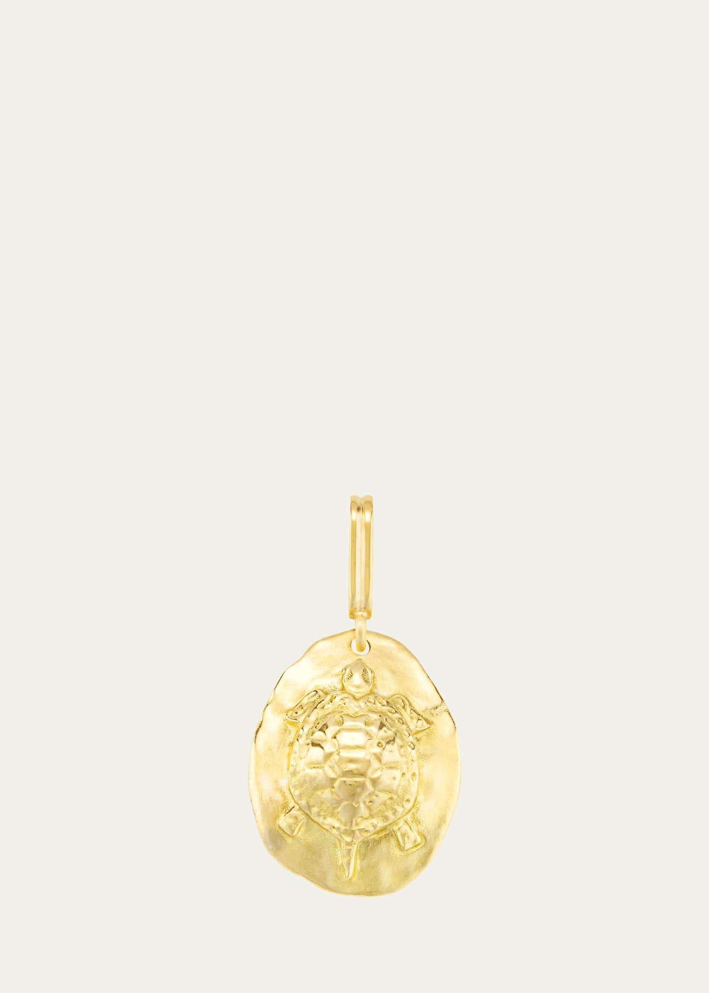 Mellerio 18K Yellow Gold Turtle Medal Charm Image 1 of 6