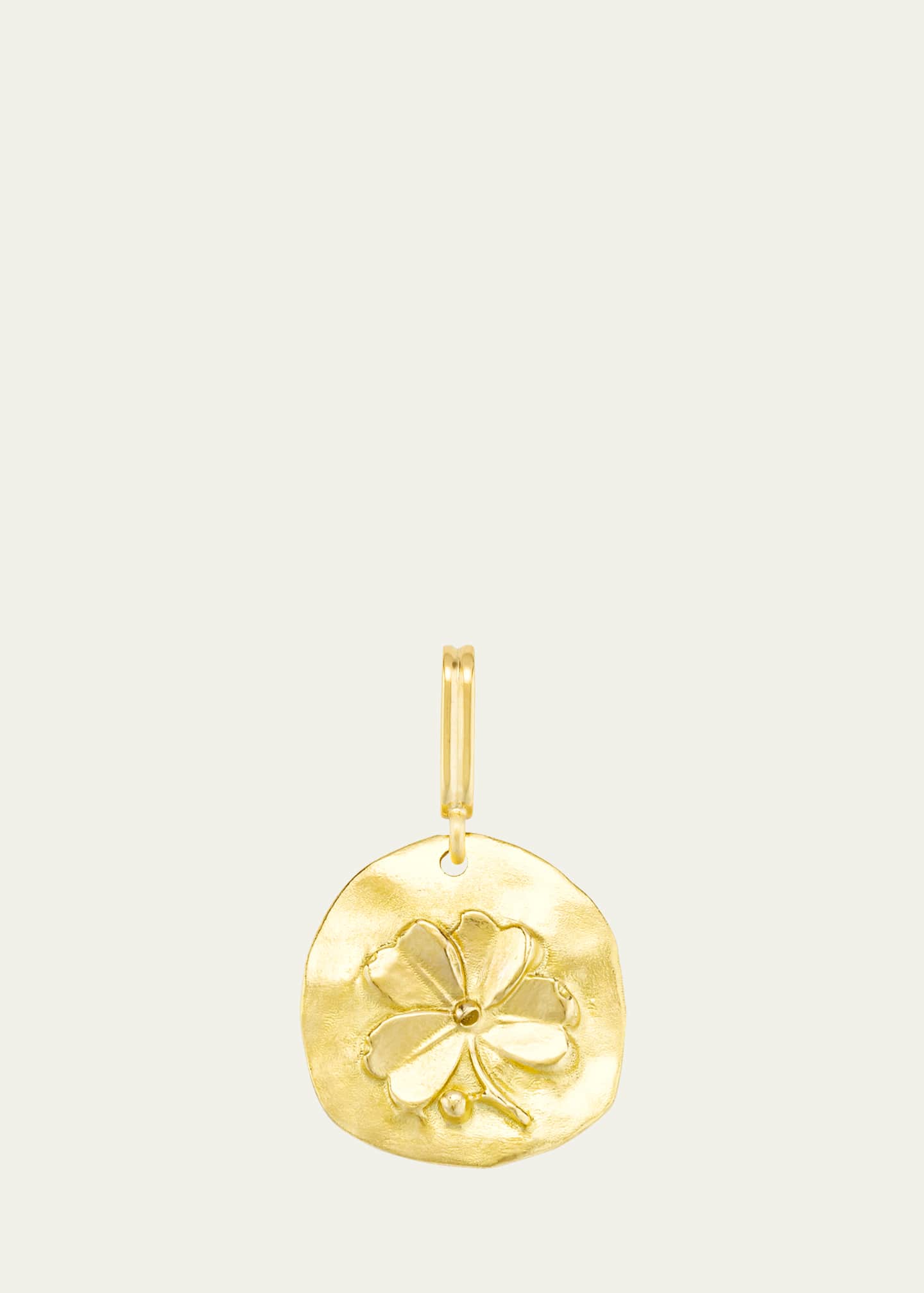 Mellerio 18K Yellow Gold Clover Medal Charm