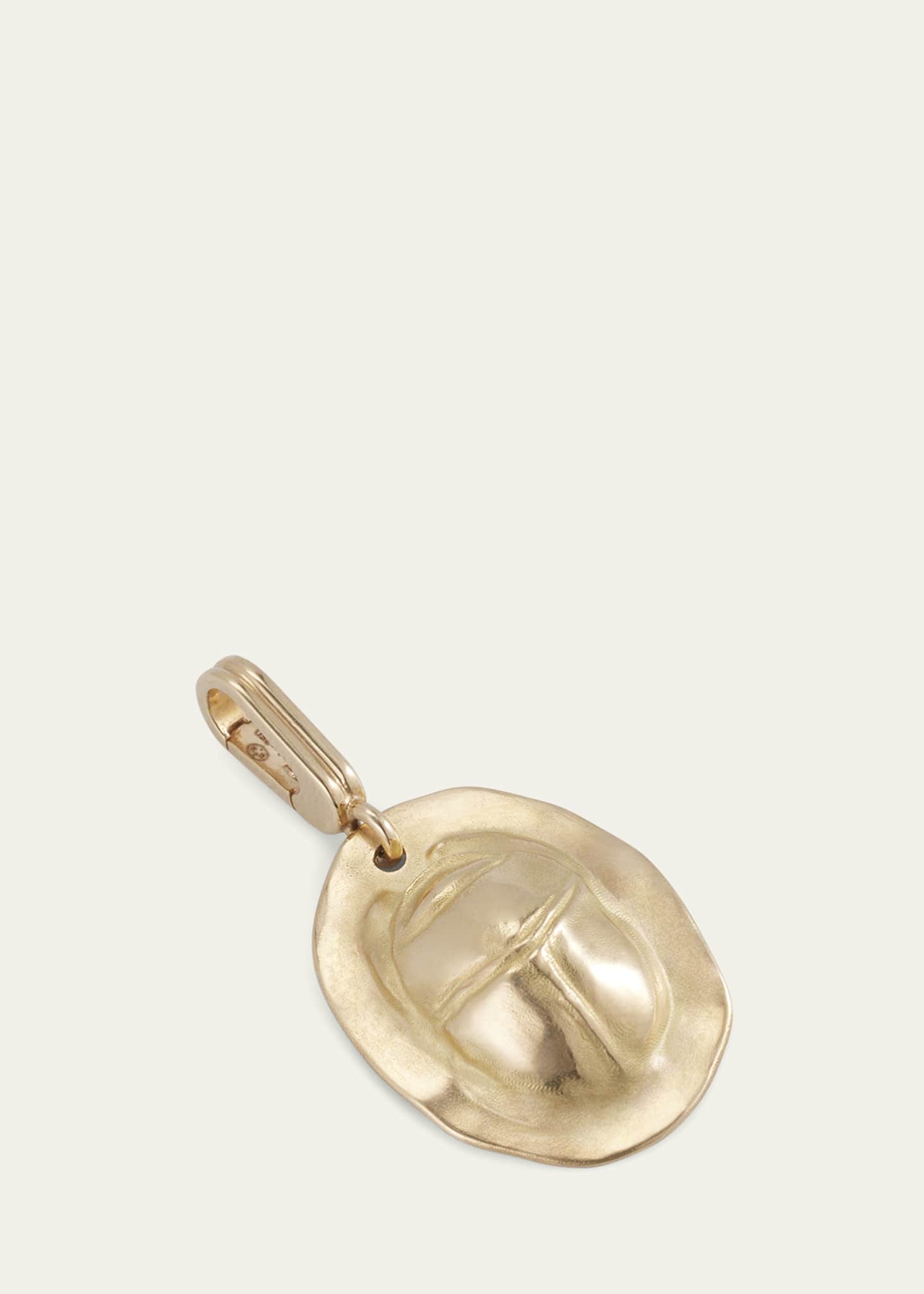 Mellerio 18K Yellow Gold Beetle Medal Charm Image 5 of 6