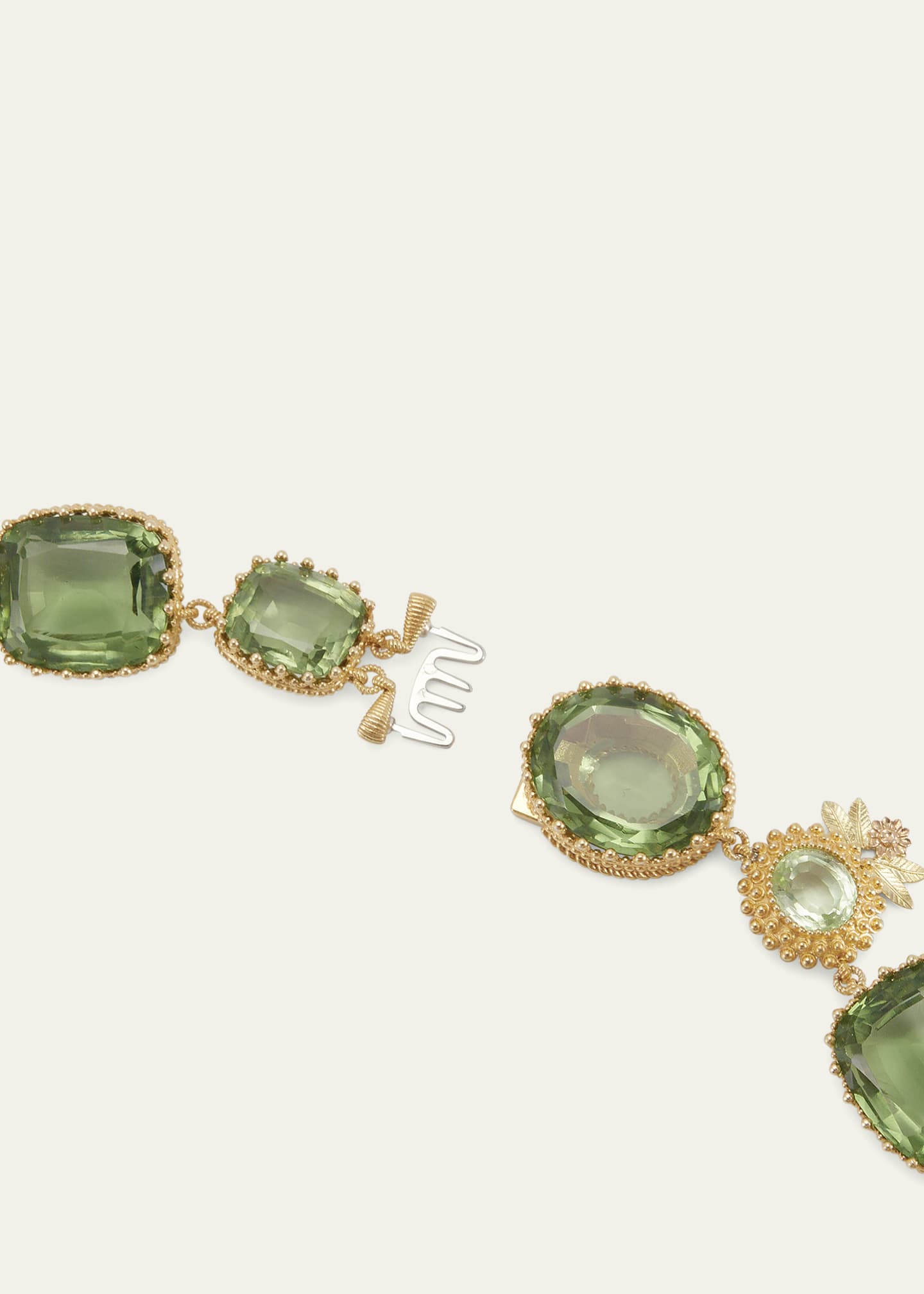 Mellerio 18K Yellow, Rose and Green Gold Pierreries Necklace with Prasiolite Image 4 of 4
