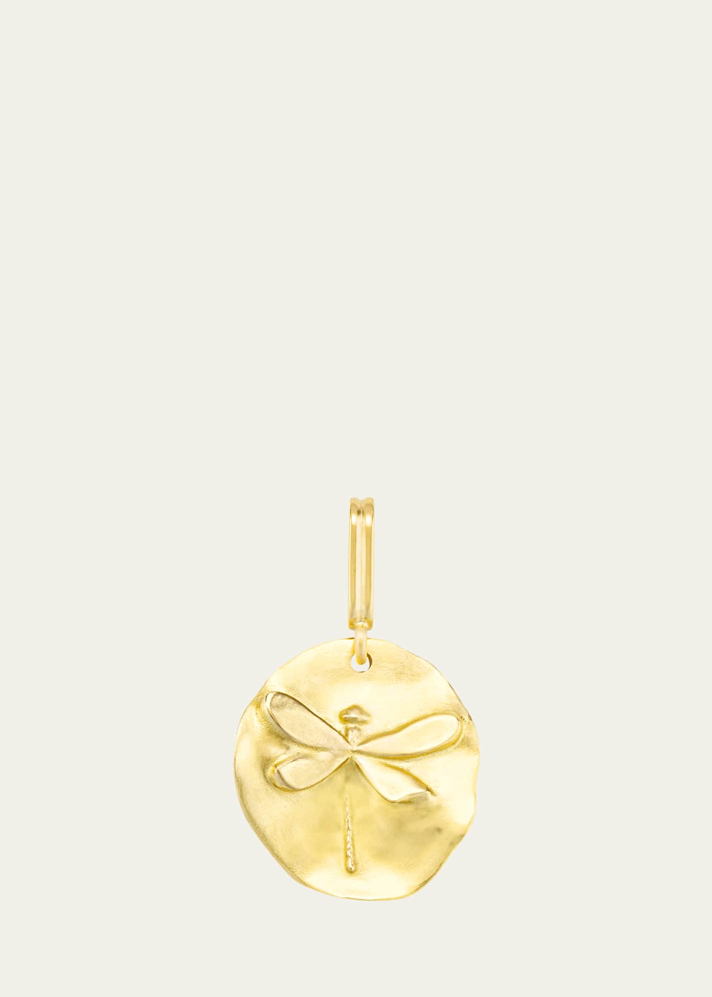 Mellerio 18K Yellow Gold Dragonfly Medal Charm