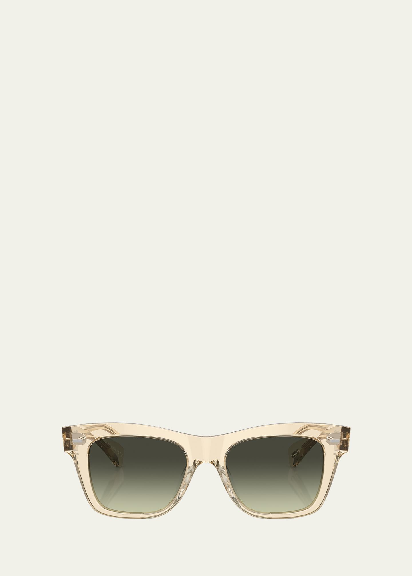 Oliver Peoples Ms. Oliver Gradient Acetate Square Sunglasses - Bergdorf ...
