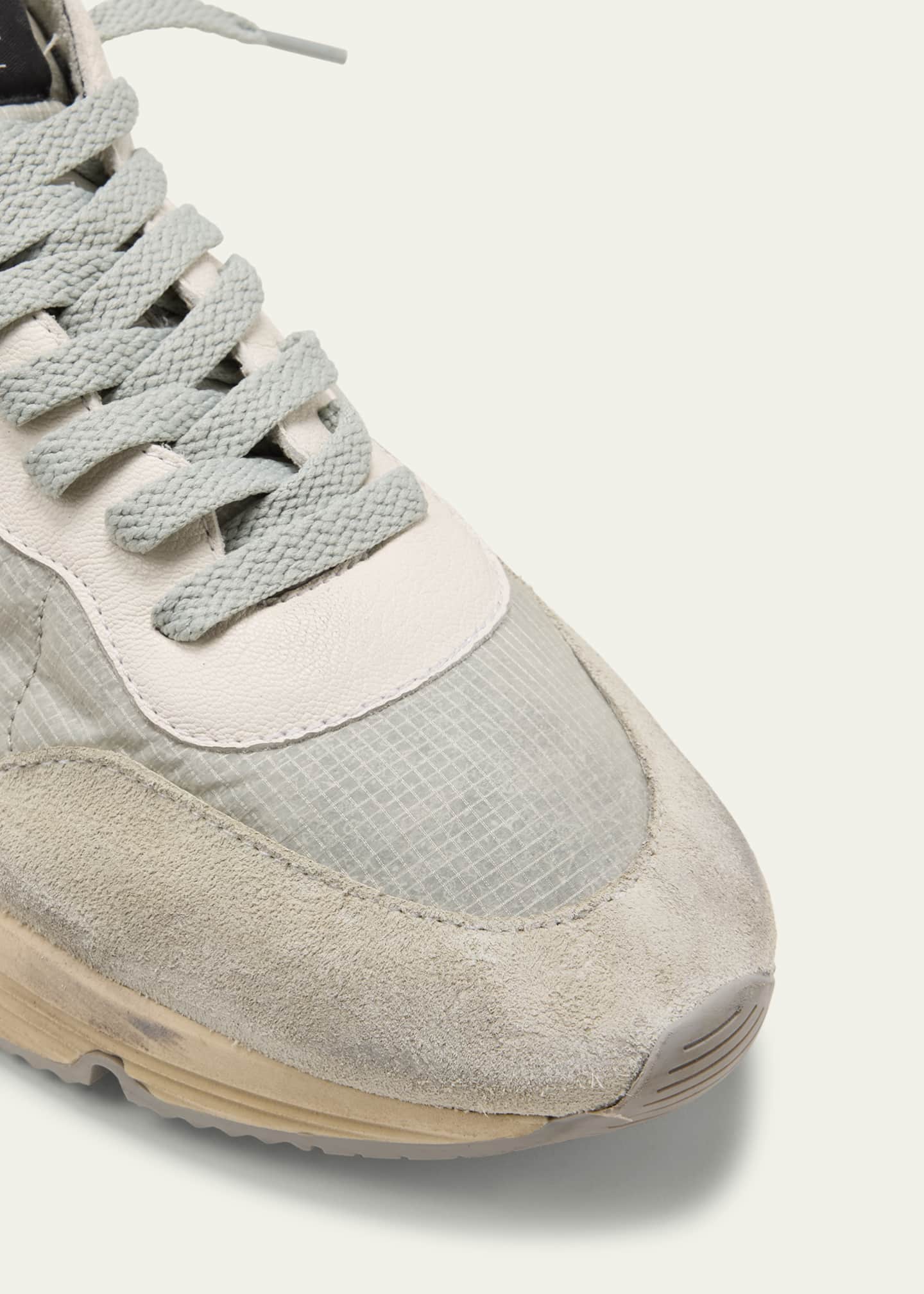 Golden Goose Men's Running Sole Nylon and Suede Runner Sneakers Image 5 of 5