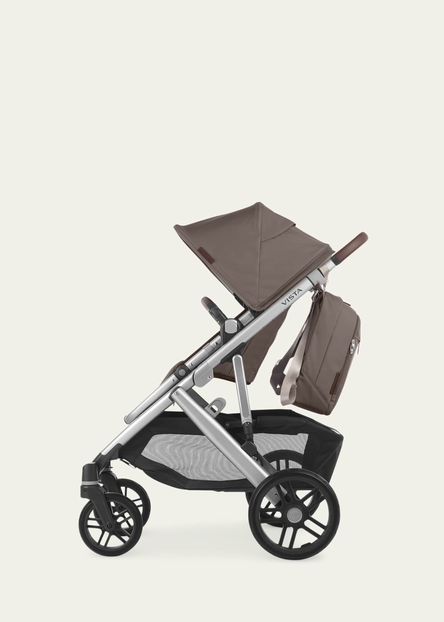 UPPAbaby Changing Backpack - Theo - Dark Taupe Chestnut Leather Image 2 of 4
