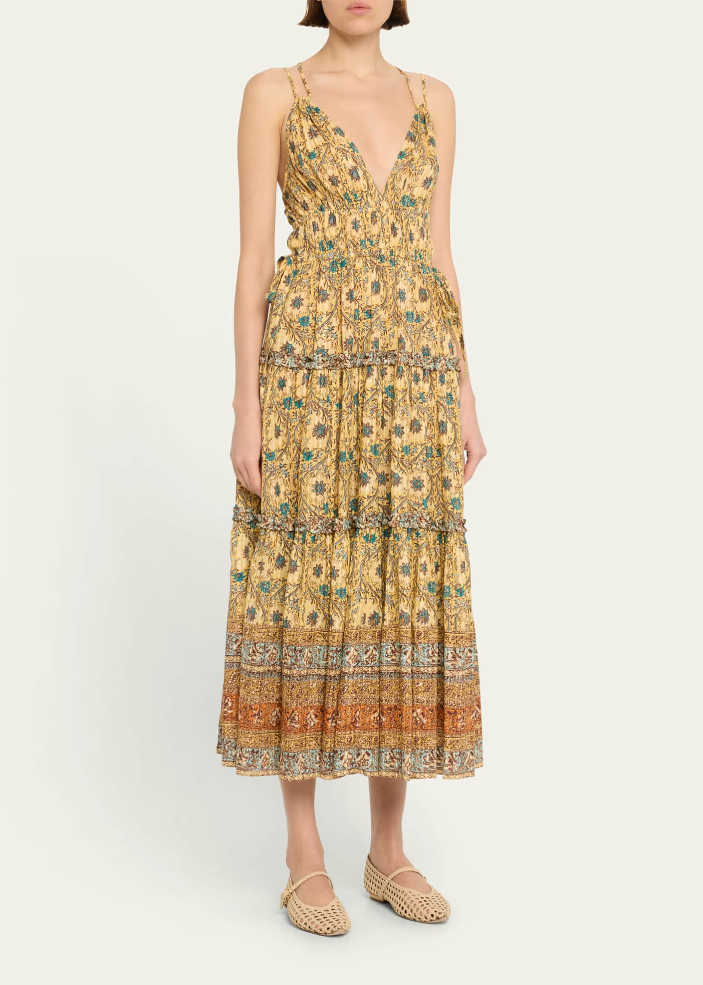 Ulla Johnson Rosa Printed A-Line Midi Dress - Bergdorf Goodman