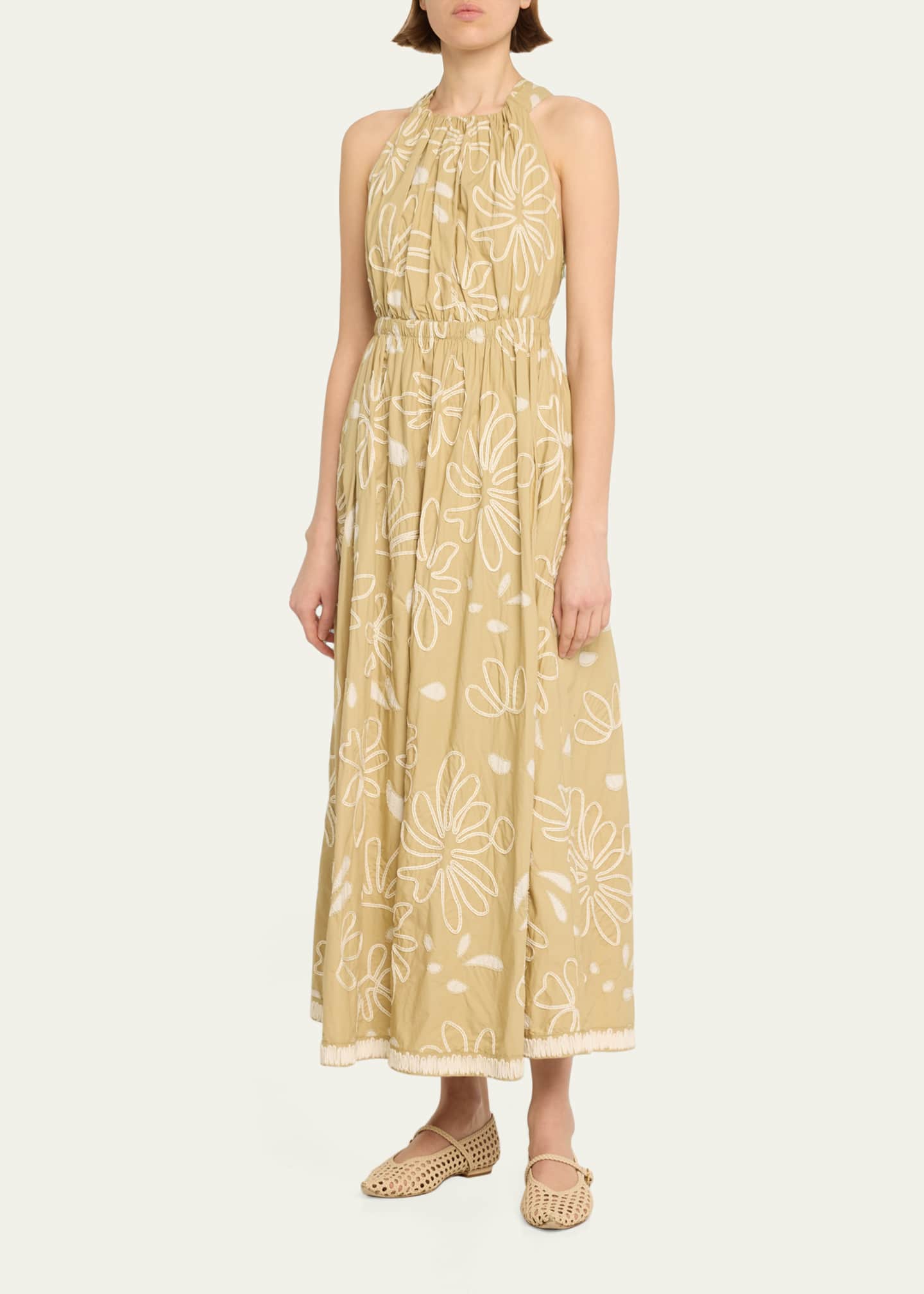 Ulla johnson embroidered dress outlet