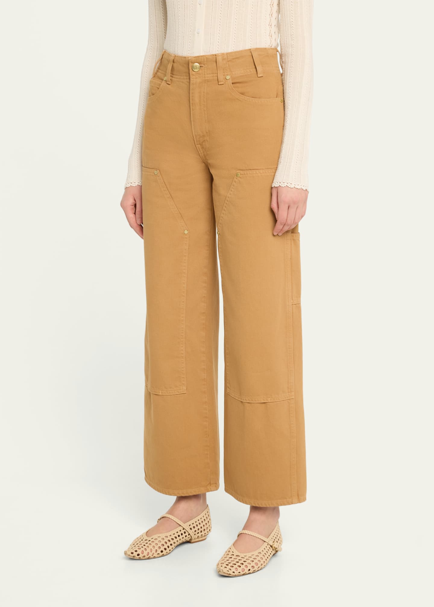 Ulla Johnson The Olympia Wide-Leg Denim Jeans Image 4 of 5