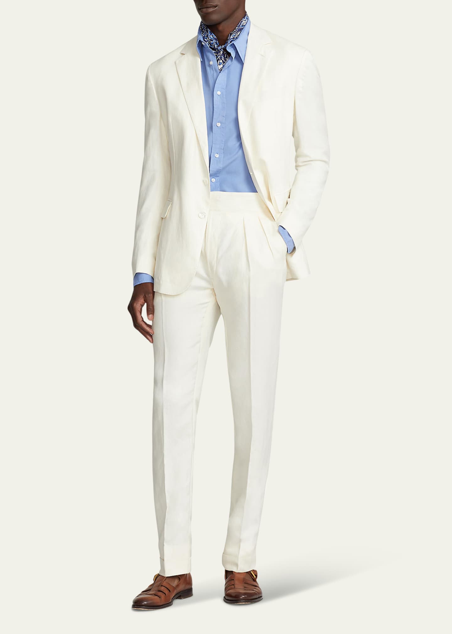 Ralph Lauren Purple Label Men's Haldey Silk and Line Single-Breasted Dinner Jacket Image 2 of 5