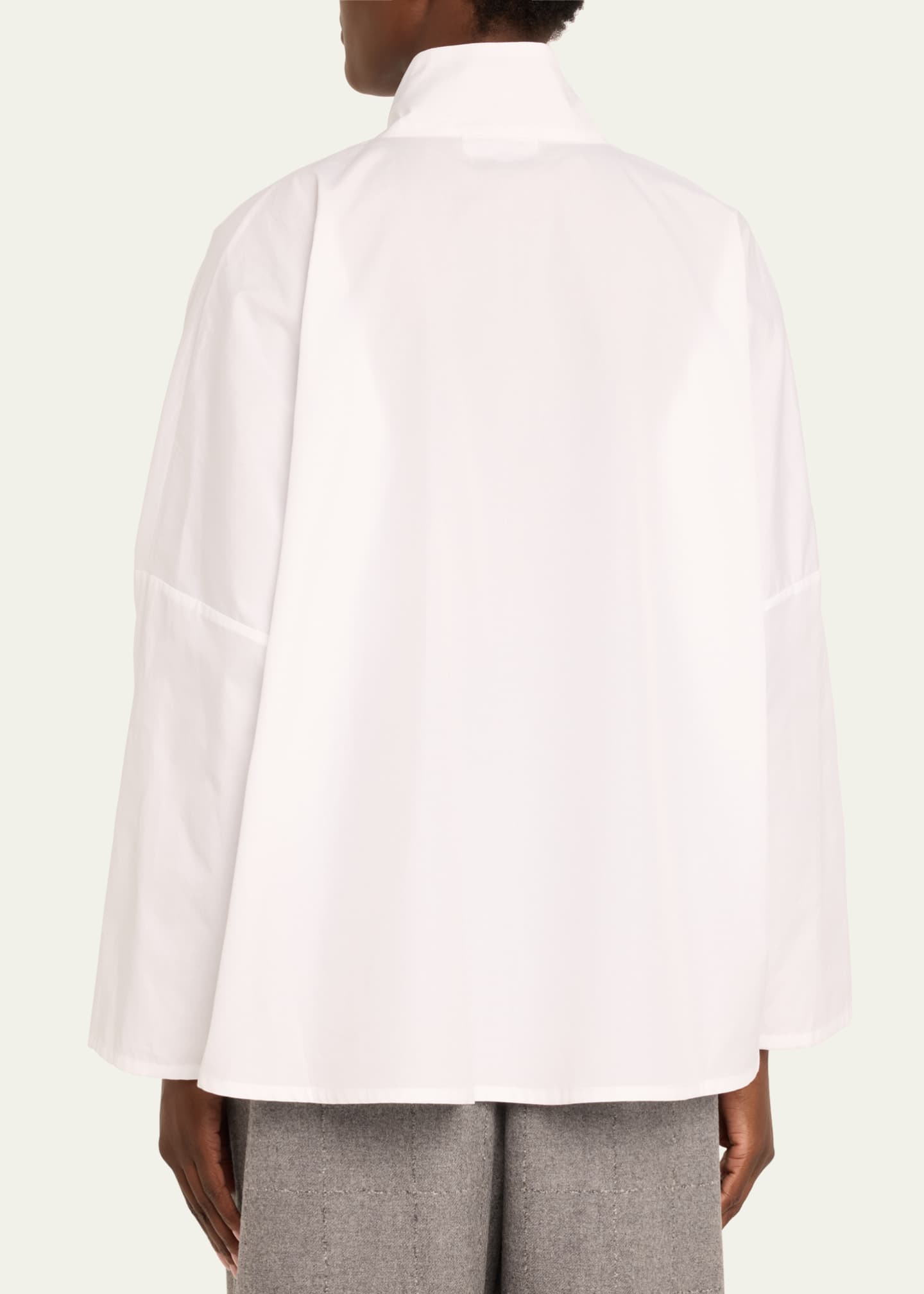 Eskandar Chinese Imperial Shirt with Chinese Collar (Mid Plus Length) Image 3 of 5