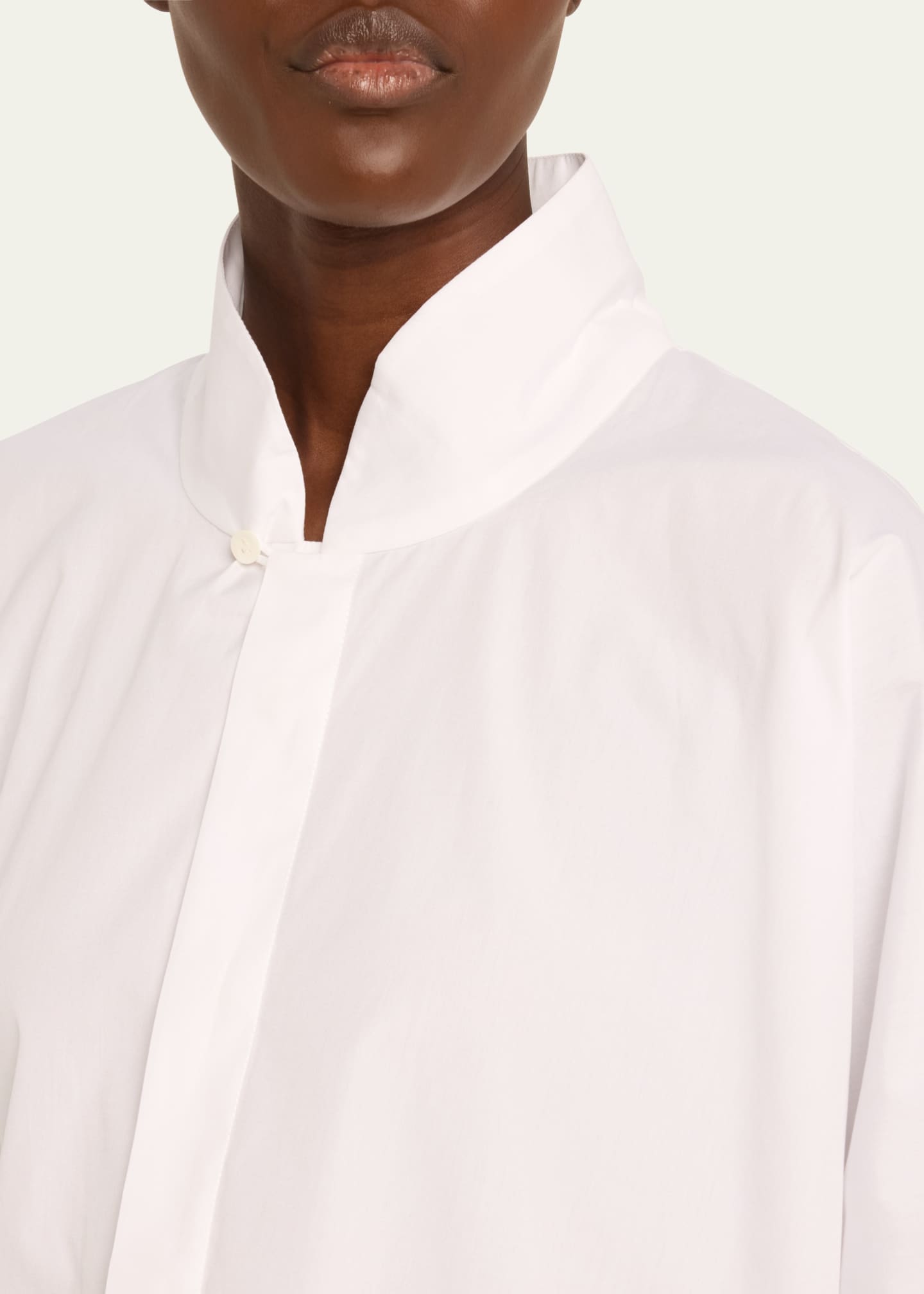 Eskandar Chinese Imperial Shirt with Chinese Collar (Mid Plus Length) Image 5 of 5