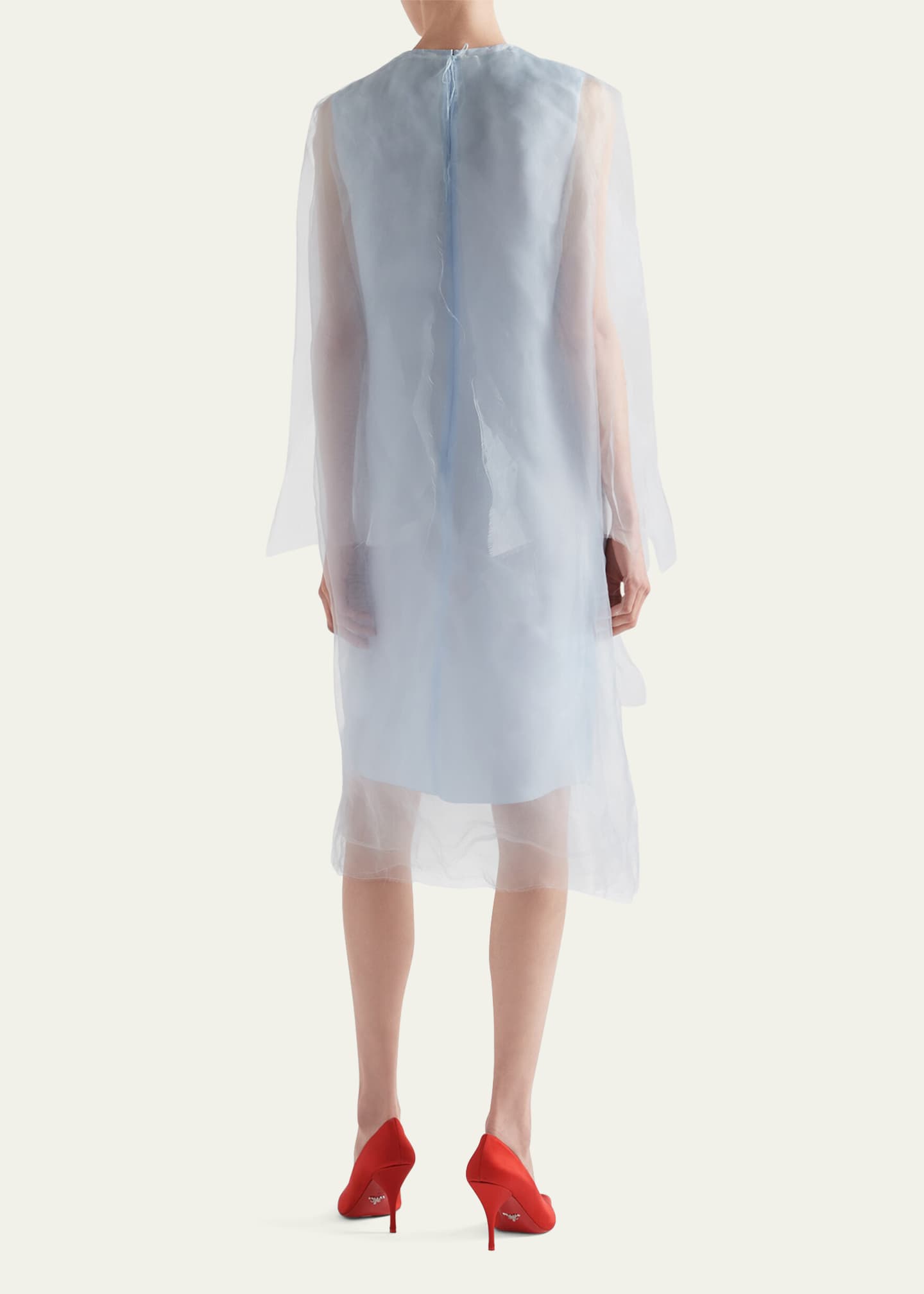 Prada Sleeveless Technical Voile Dress Image 3 of 3