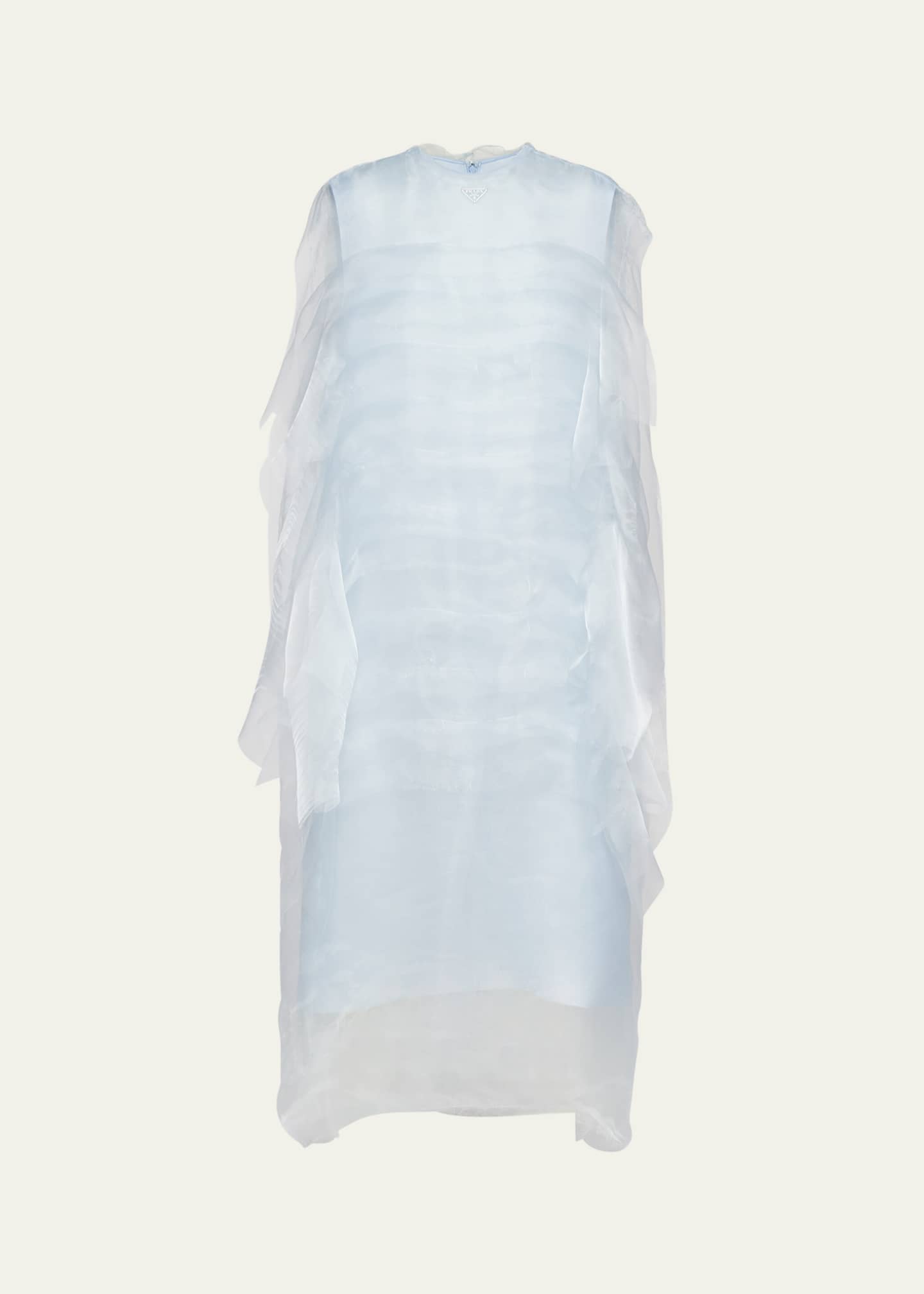 Prada Sleeveless Technical Voile Dress Image 1 of 3