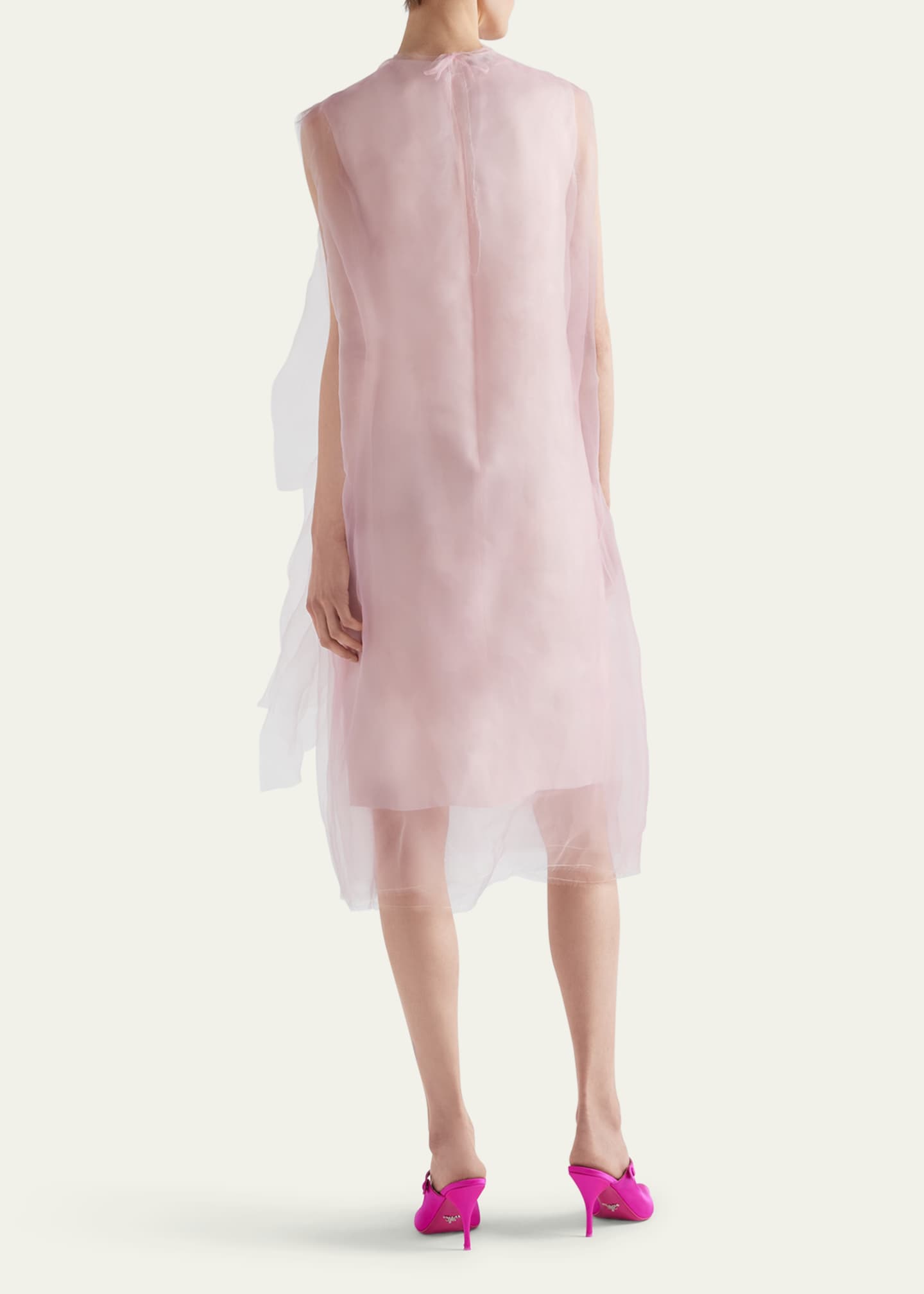 Prada Sleeveless Technical Voile Dress Image 3 of 3