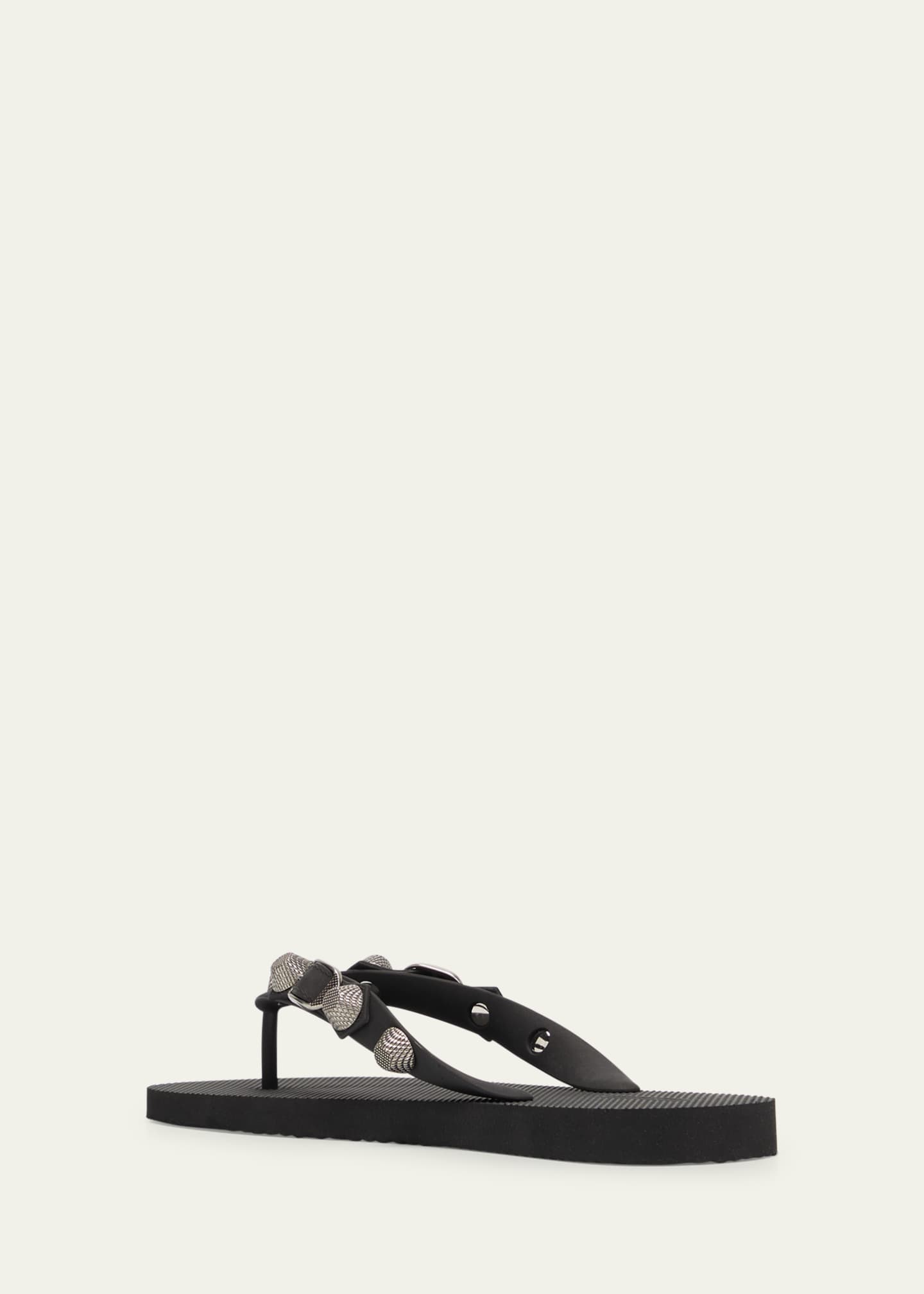 Balenciaga Cagole Studded Flip Flop Sandals Image 4 of 5