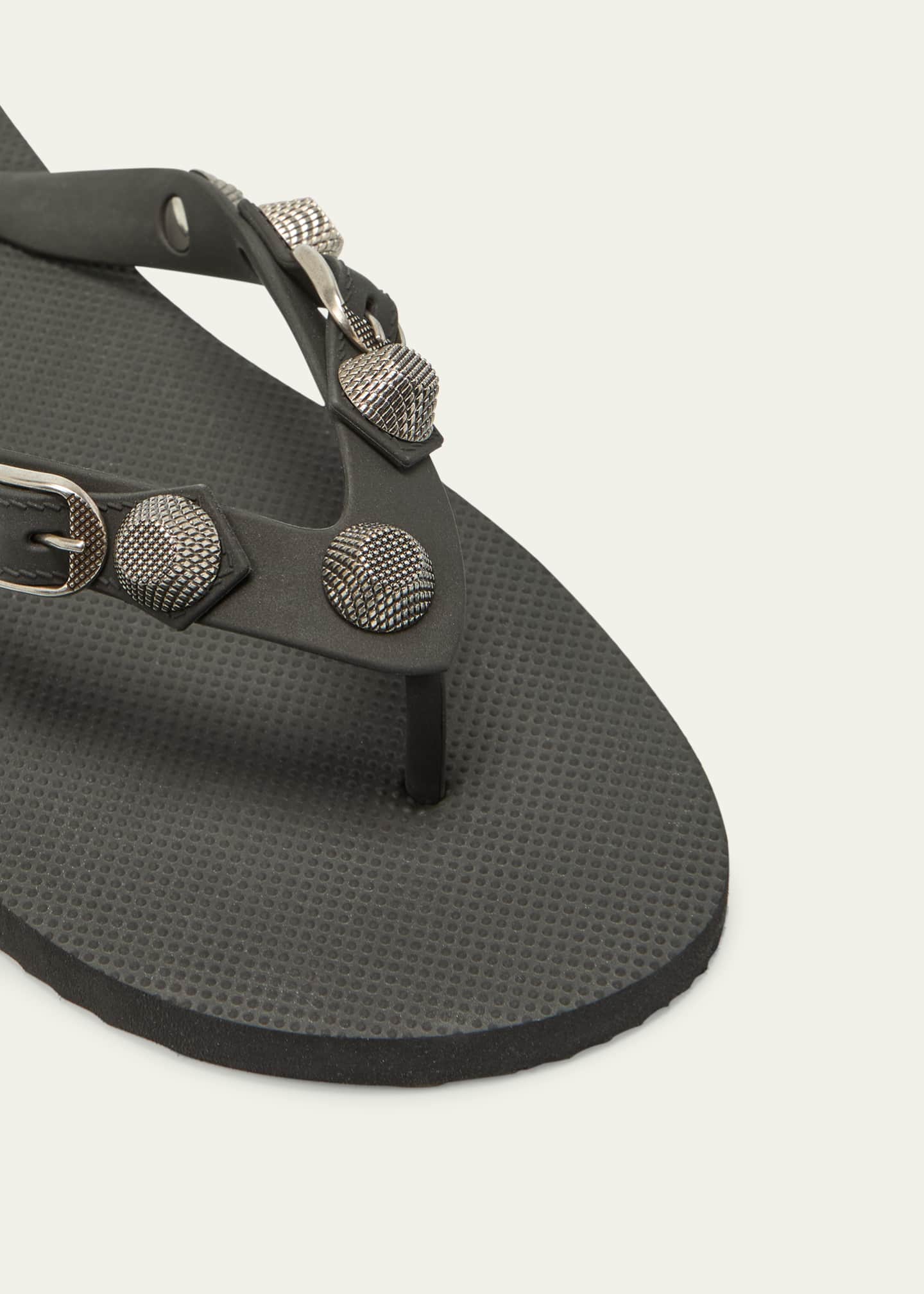 Balenciaga Cagole Studded Flip Flop Sandals - Bergdorf Goodman Balenciaga Cagole Studded Flip Flop Sandals - Bergdorf Goodman