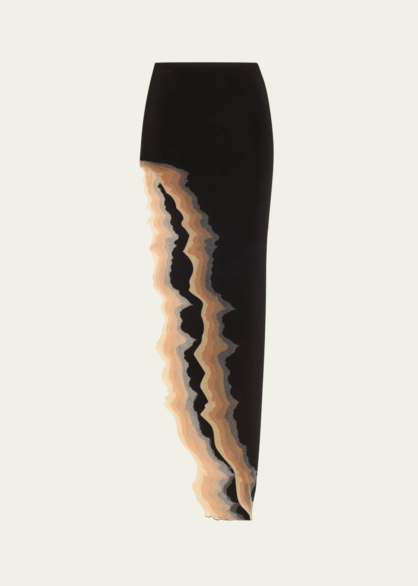 GRACE LING Flame Slit Maxi Skirt Image 1 of 5