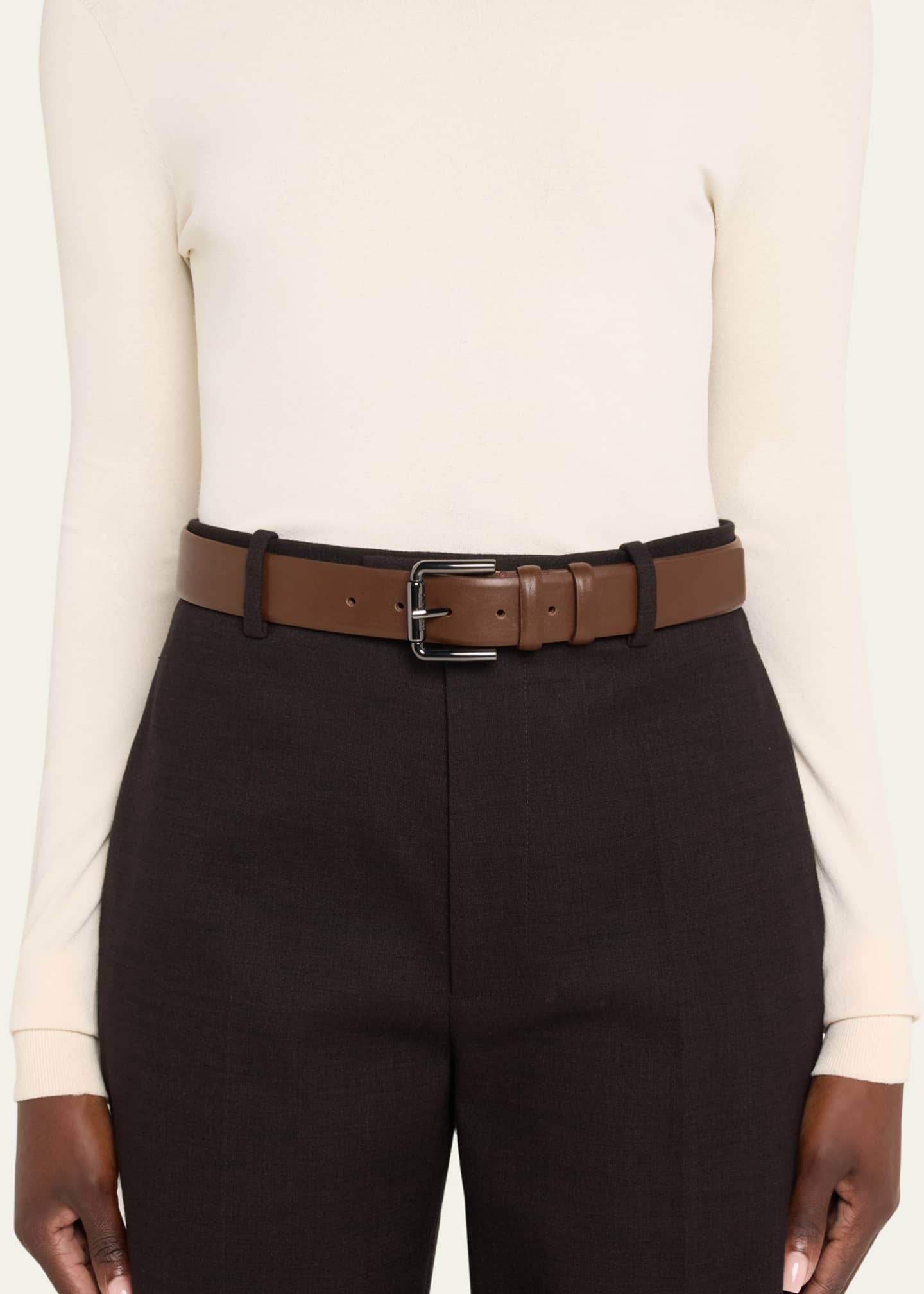 Max Mara Classic Leather Belt Image 2 of 2
