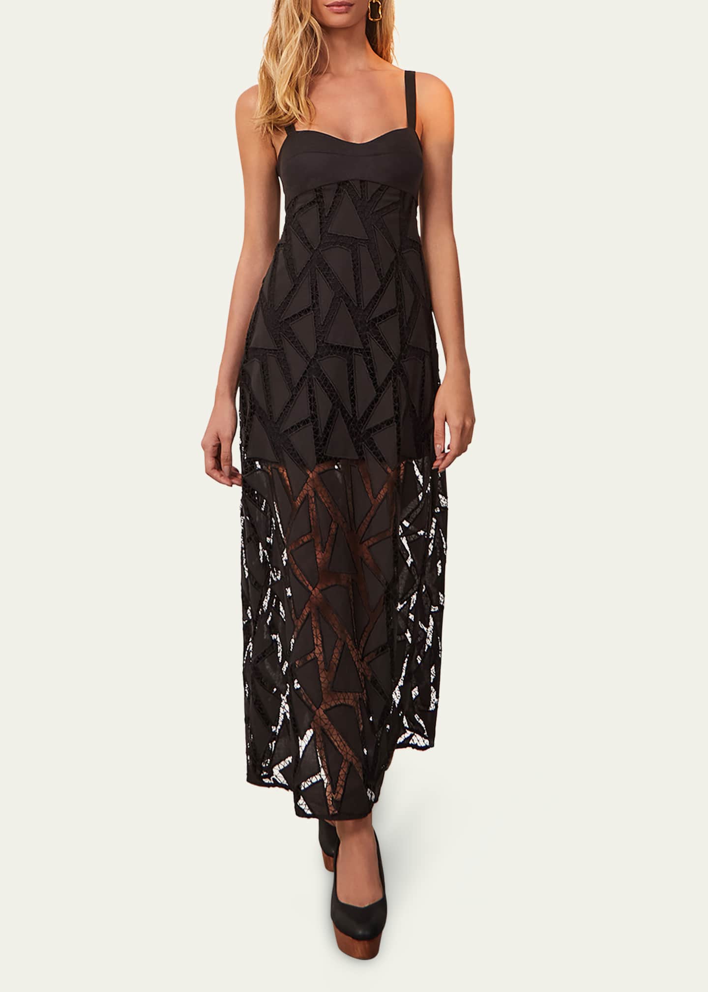 Vix Solid Eleni Embroidered Maxi Dress - Bergdorf Goodman
