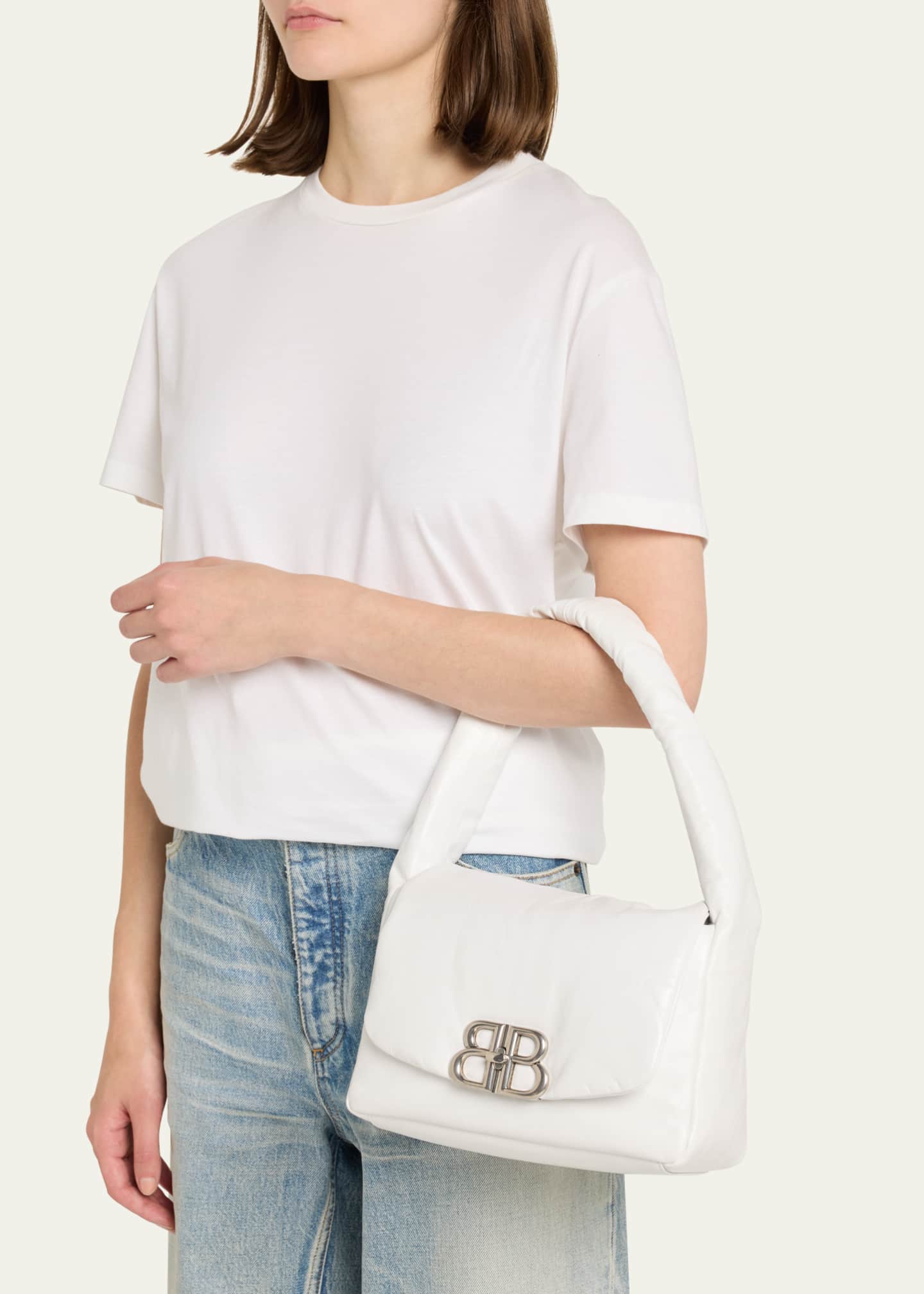 Balenciaga white sling bag shop