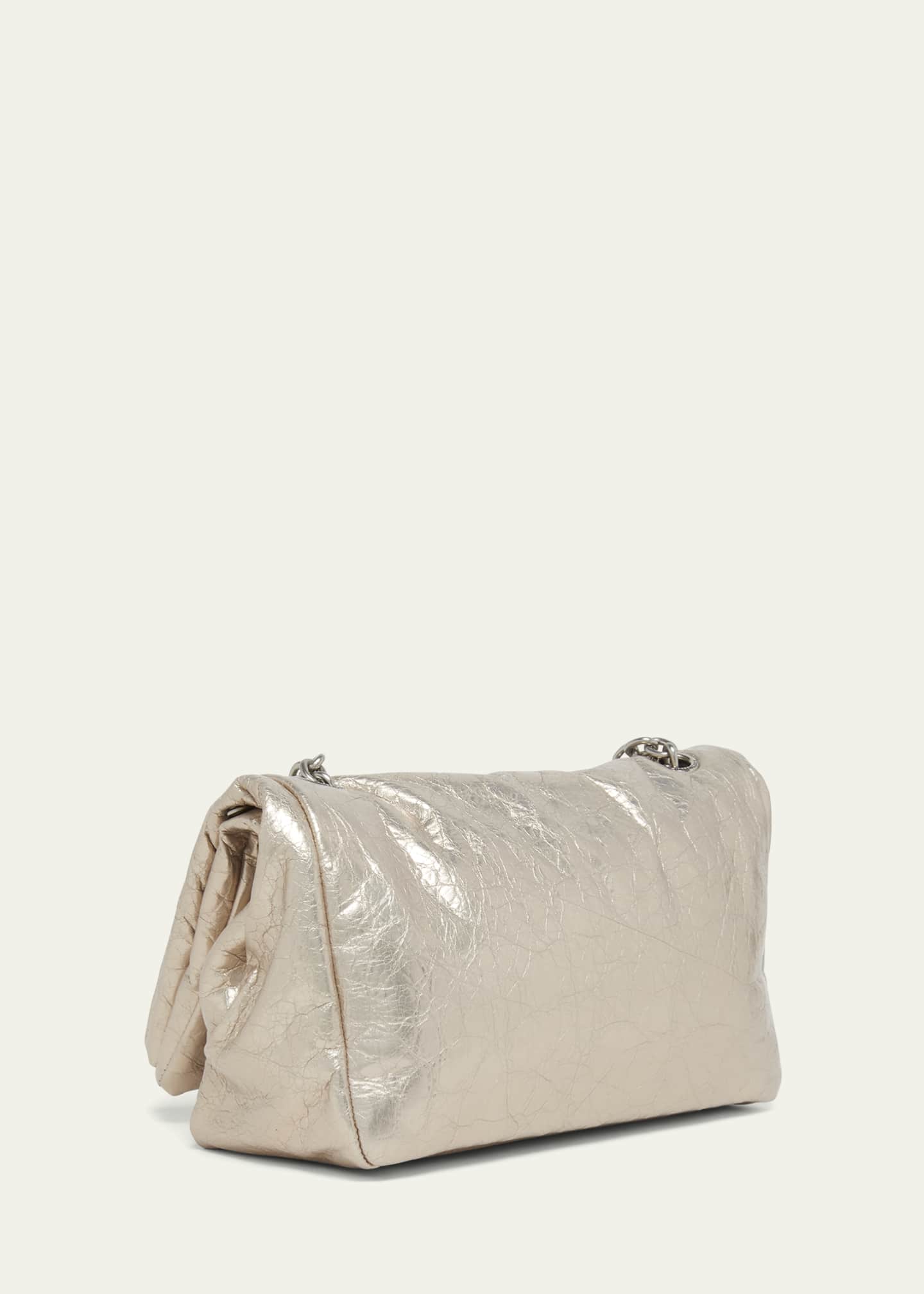 Balenciaga Monaco Small Metallic Leather Shoulder Bag Image 3 of 5