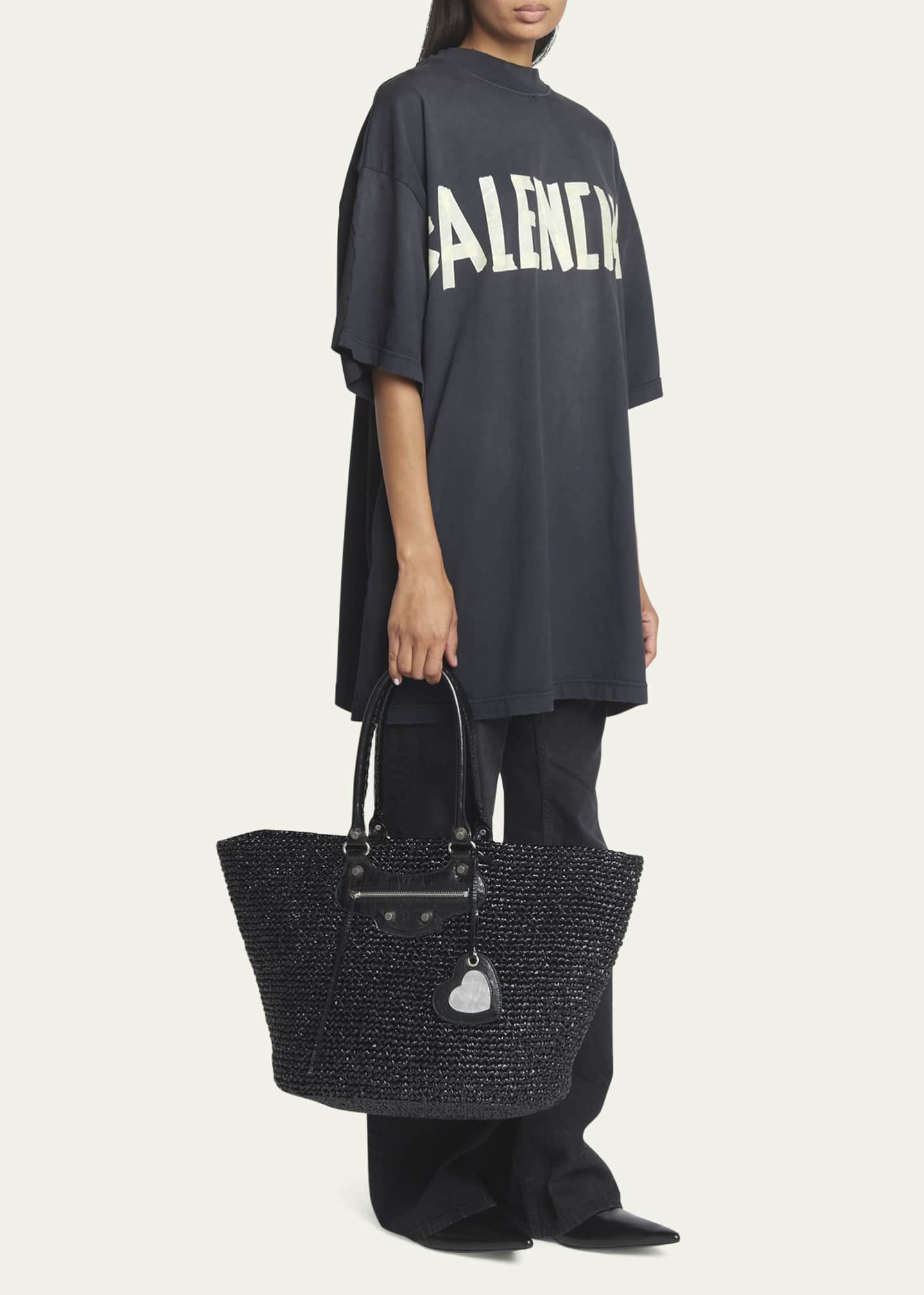 Balenciaga Le Cagole Large Basket Tote Bag Bergdorf Goodman