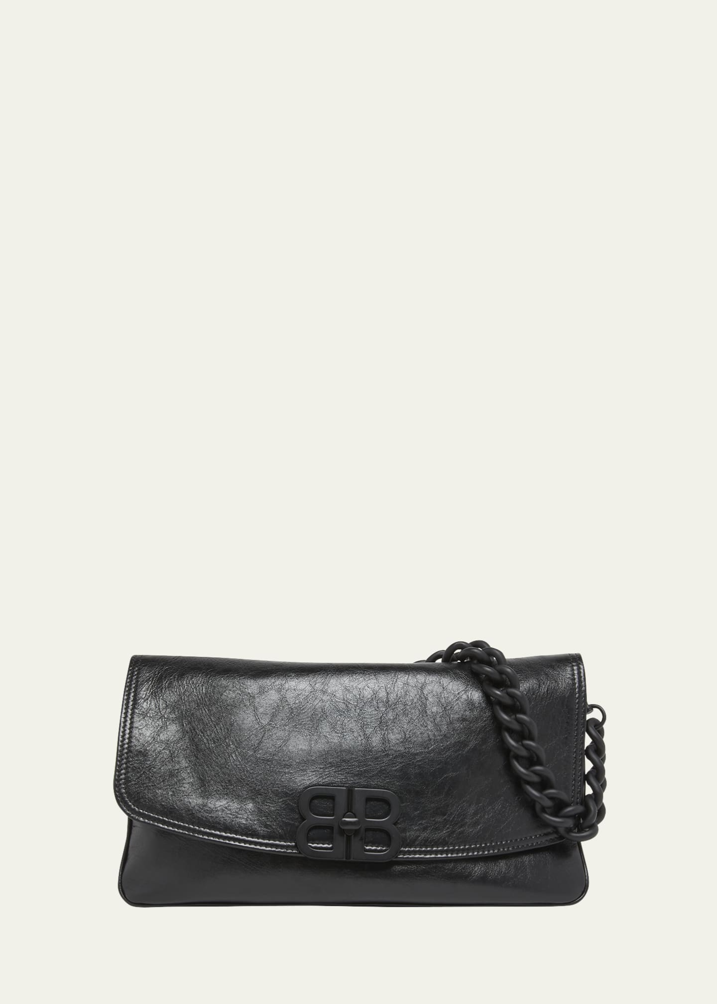 Balenciaga Medium Flap Leather Shoulder Bag Image 1 of 5