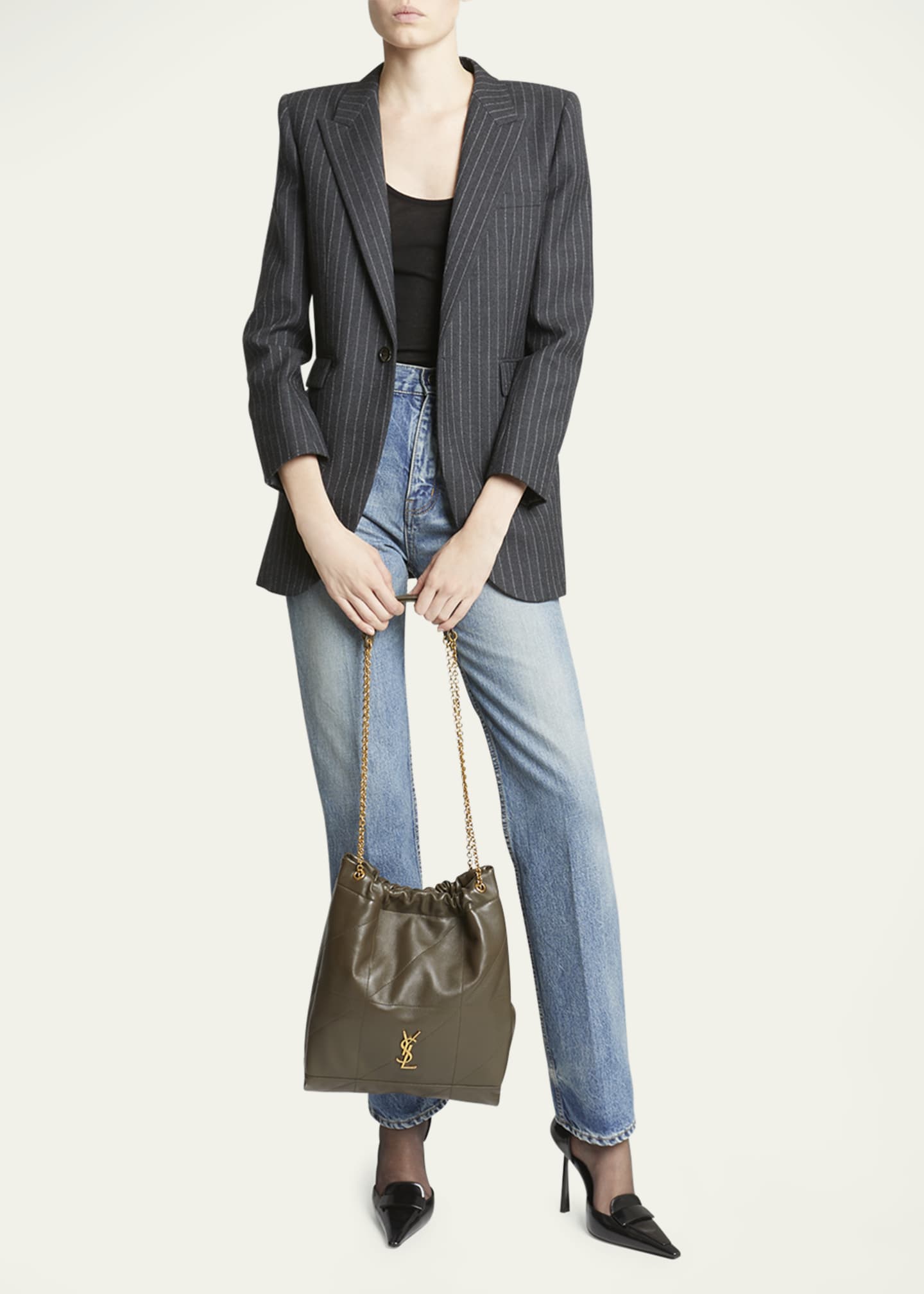 Saint Laurent Jamie 4.3 Pochon YSL Shoulder Bag in Quilted Leather Image 2 of 5