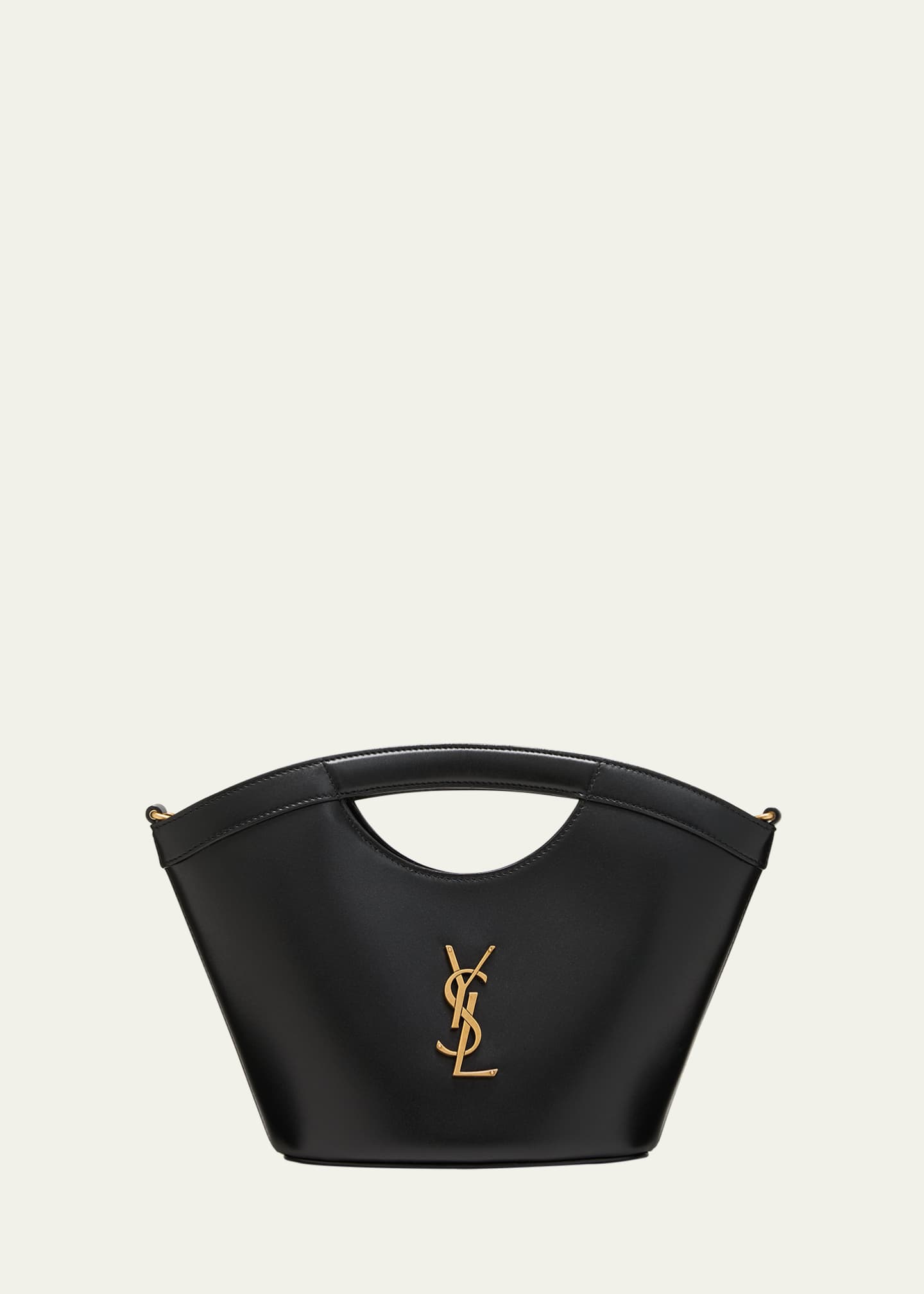 Saint Laurent Mini YSL Top-Handle Bag in Leather Image 1 of 5