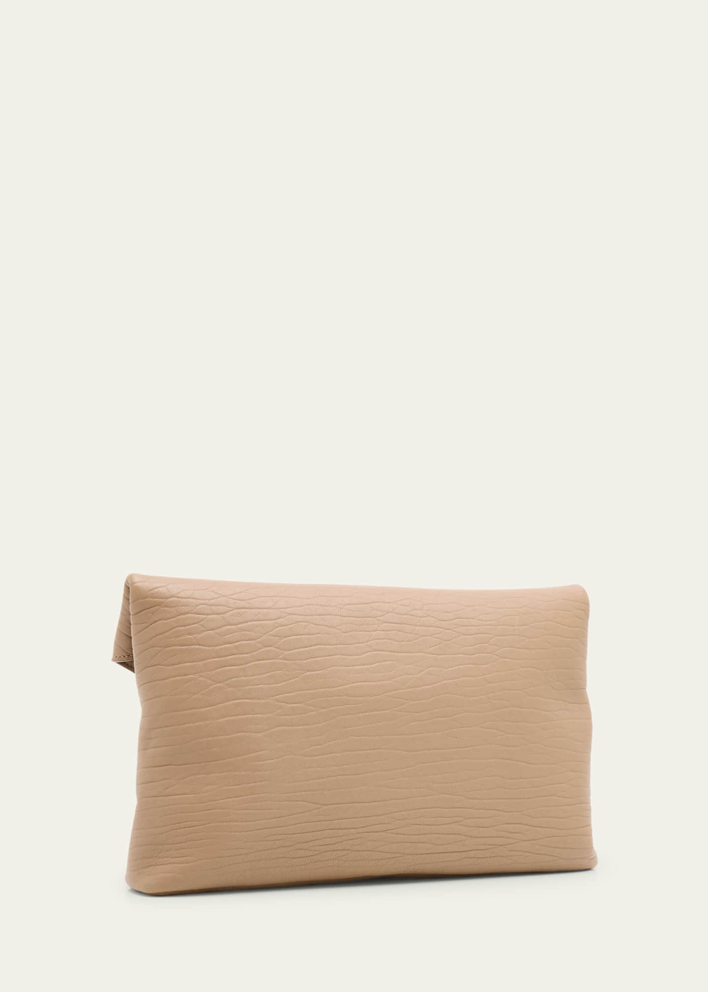 Saint Laurent Large YSL Envelope Pouch Clutch Bag in Leather Image 3 of 6