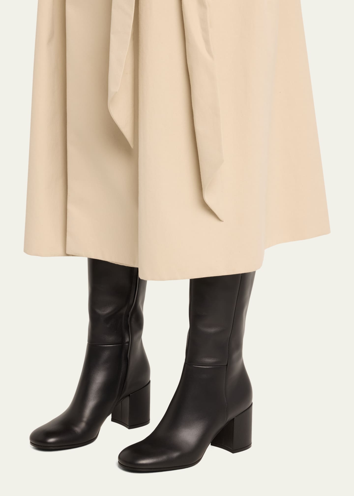 Gianvito Rossi Joelle Leather Knee Boots Image 2 of 5