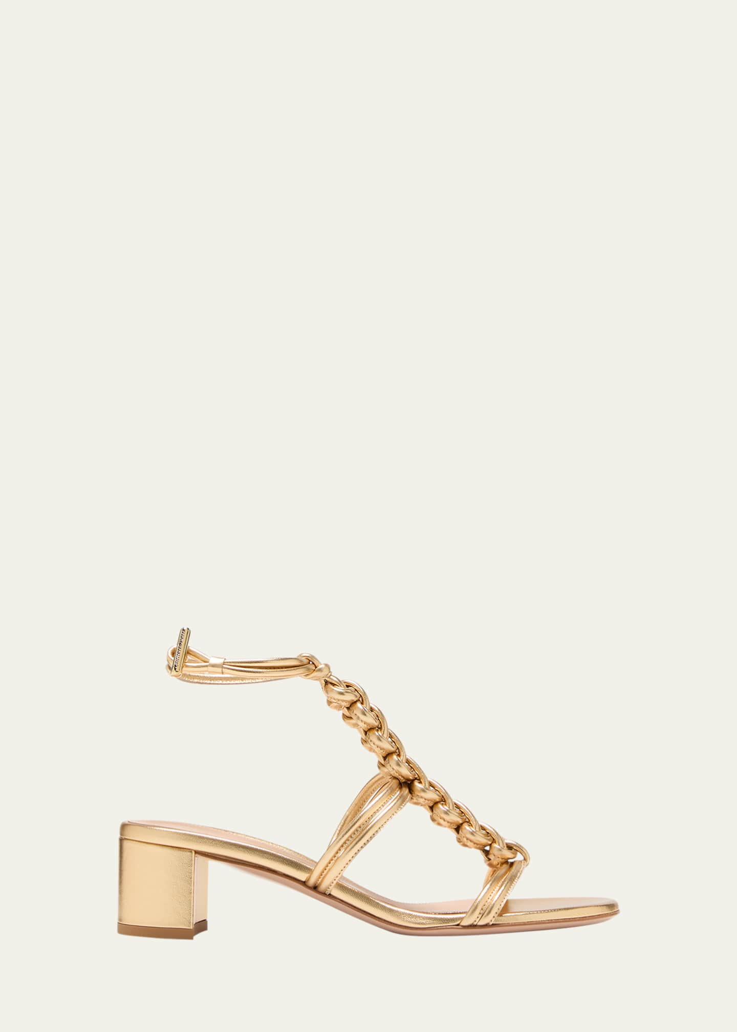 Gianvito Rossi Bilbao Leather Slingback Sandals on SALE