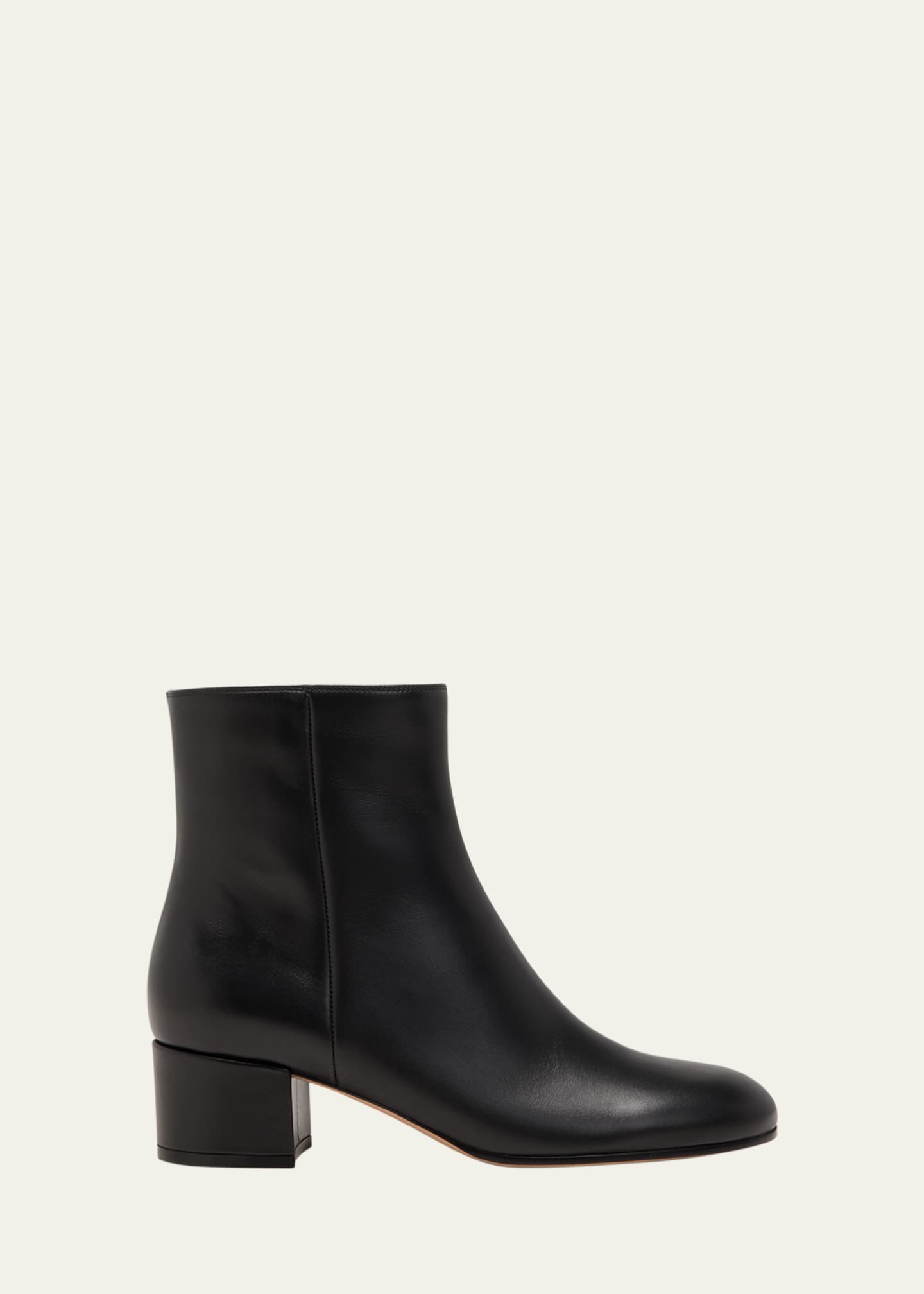 Gianvito Rossi Leather Zip Ankle Booties Image 1 of 5