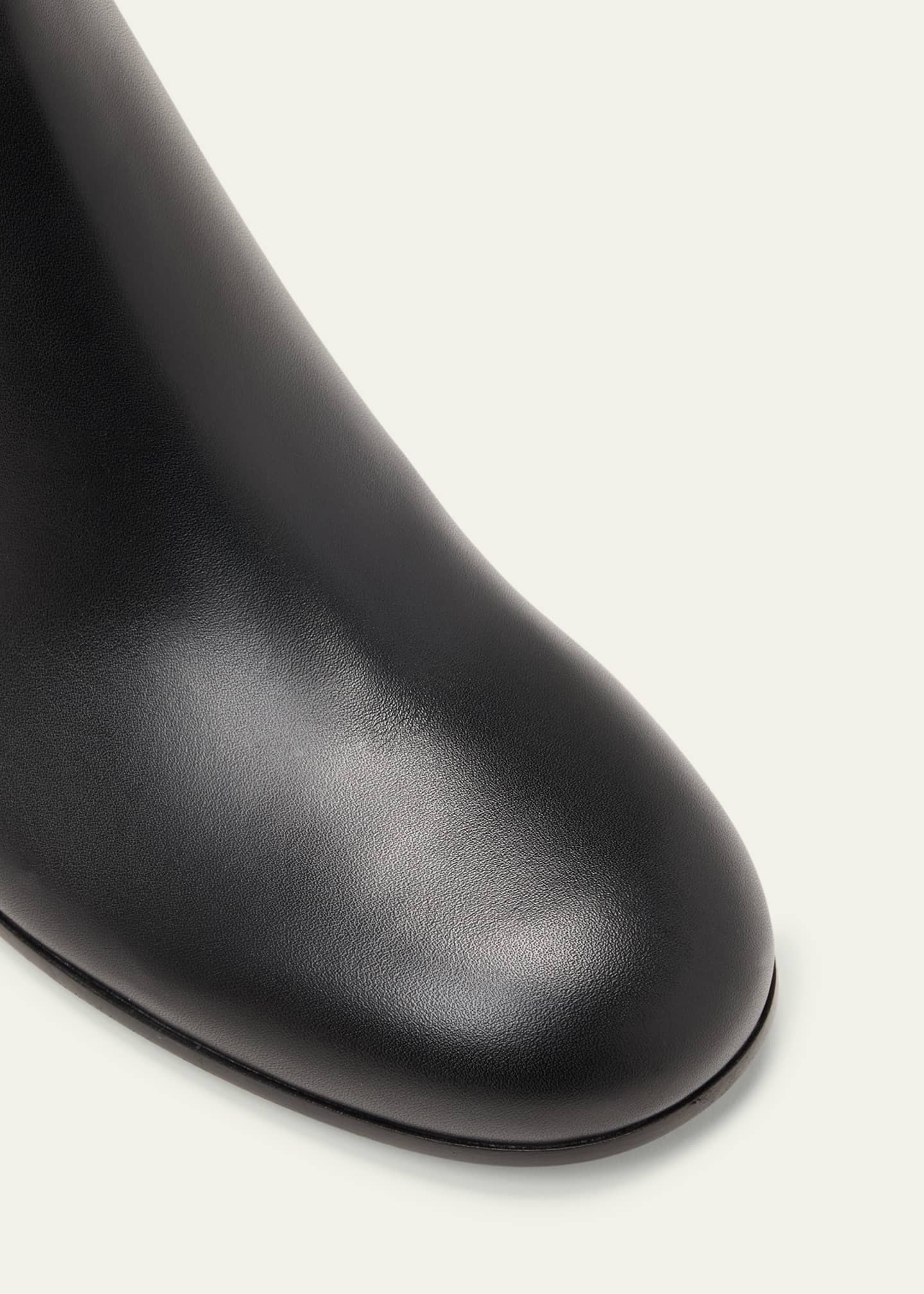 Gianvito Rossi Leather Zip Ankle Booties Image 5 of 5