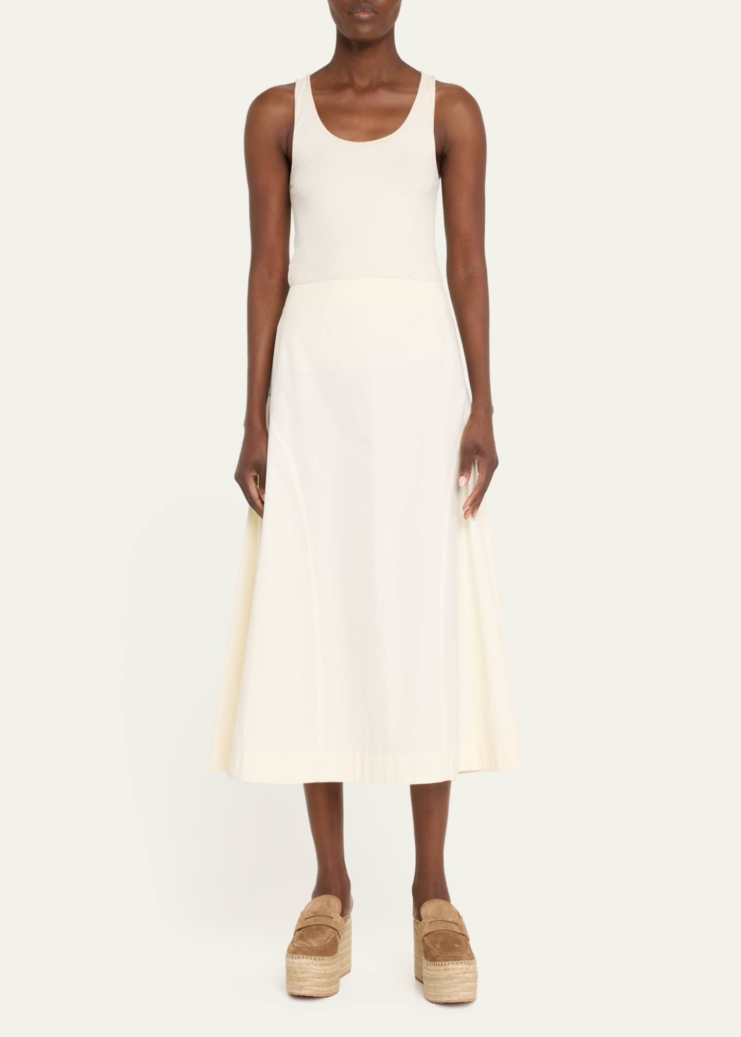 Suede Penny Loafer Platform Espadrille Mules