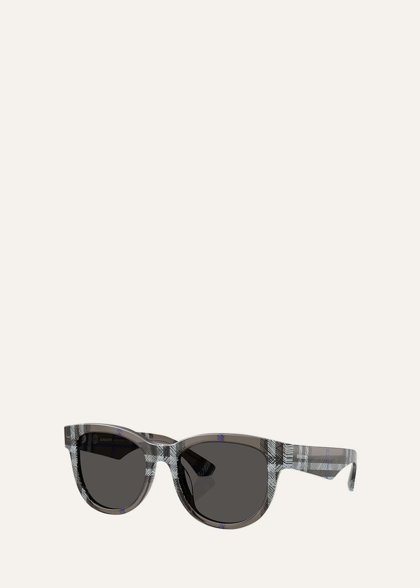 Burberry 0BE4432U Check Round Sunglasses Bergdorf Goodman