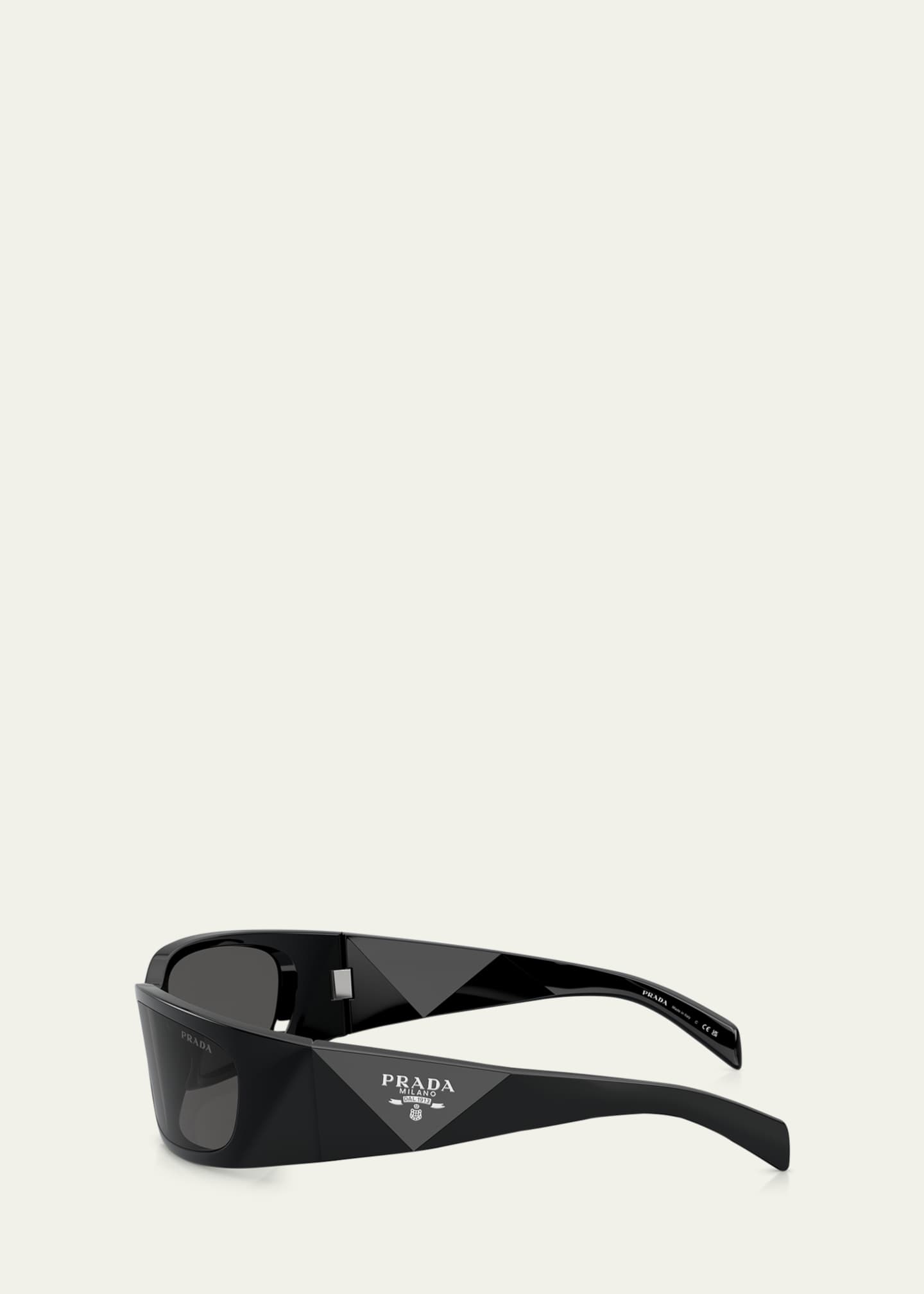 Prada Logo Propionate & Plastic Wrap Sunglasses Bergdorf Goodman