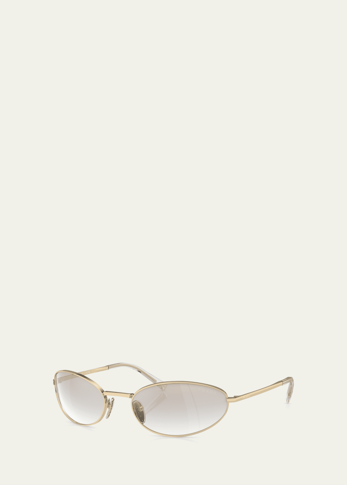 Prada curved sunglasses clearance